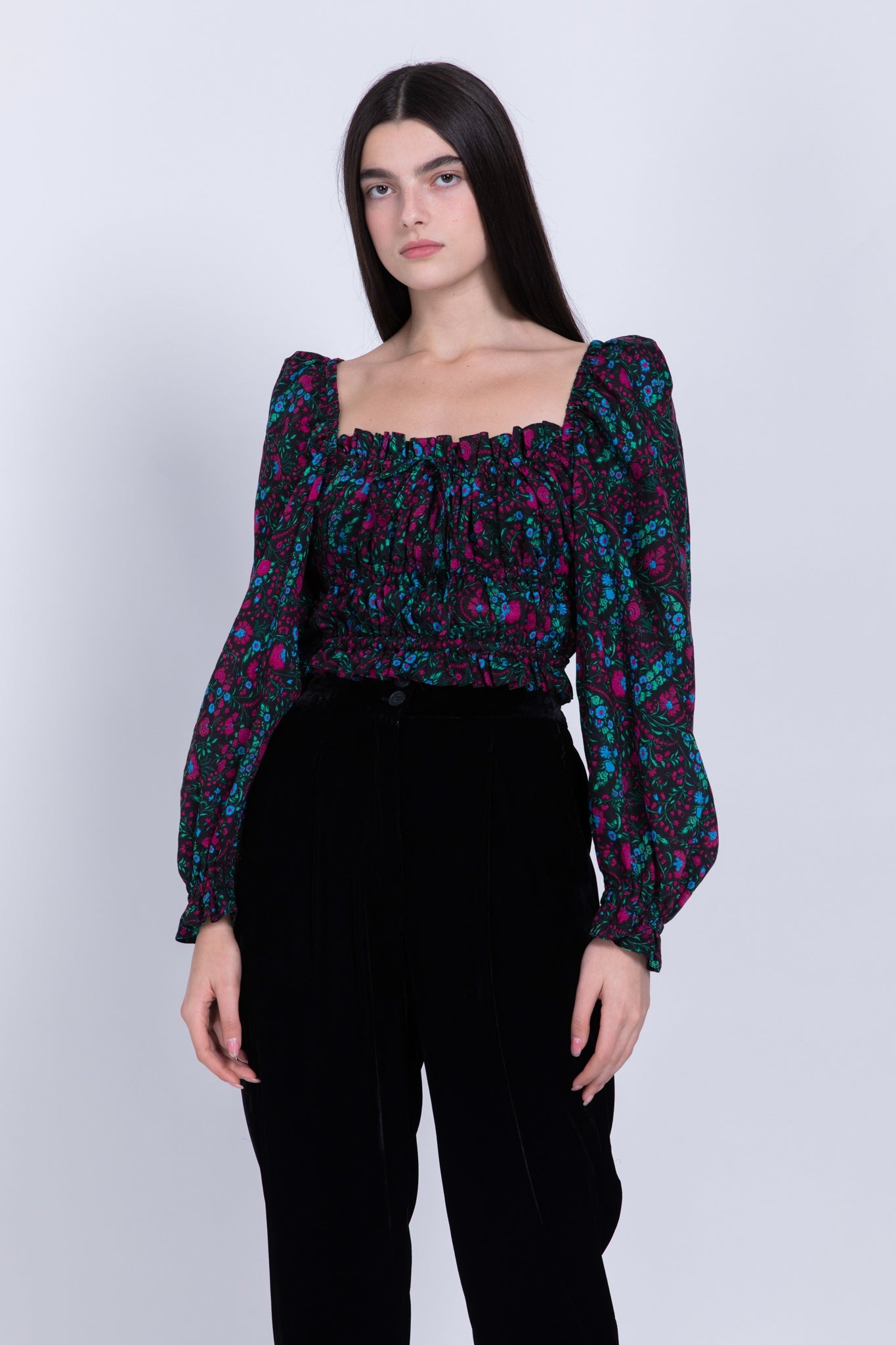SABINA MUSAYEV - printed_woven_viscose_black_fw_22_23