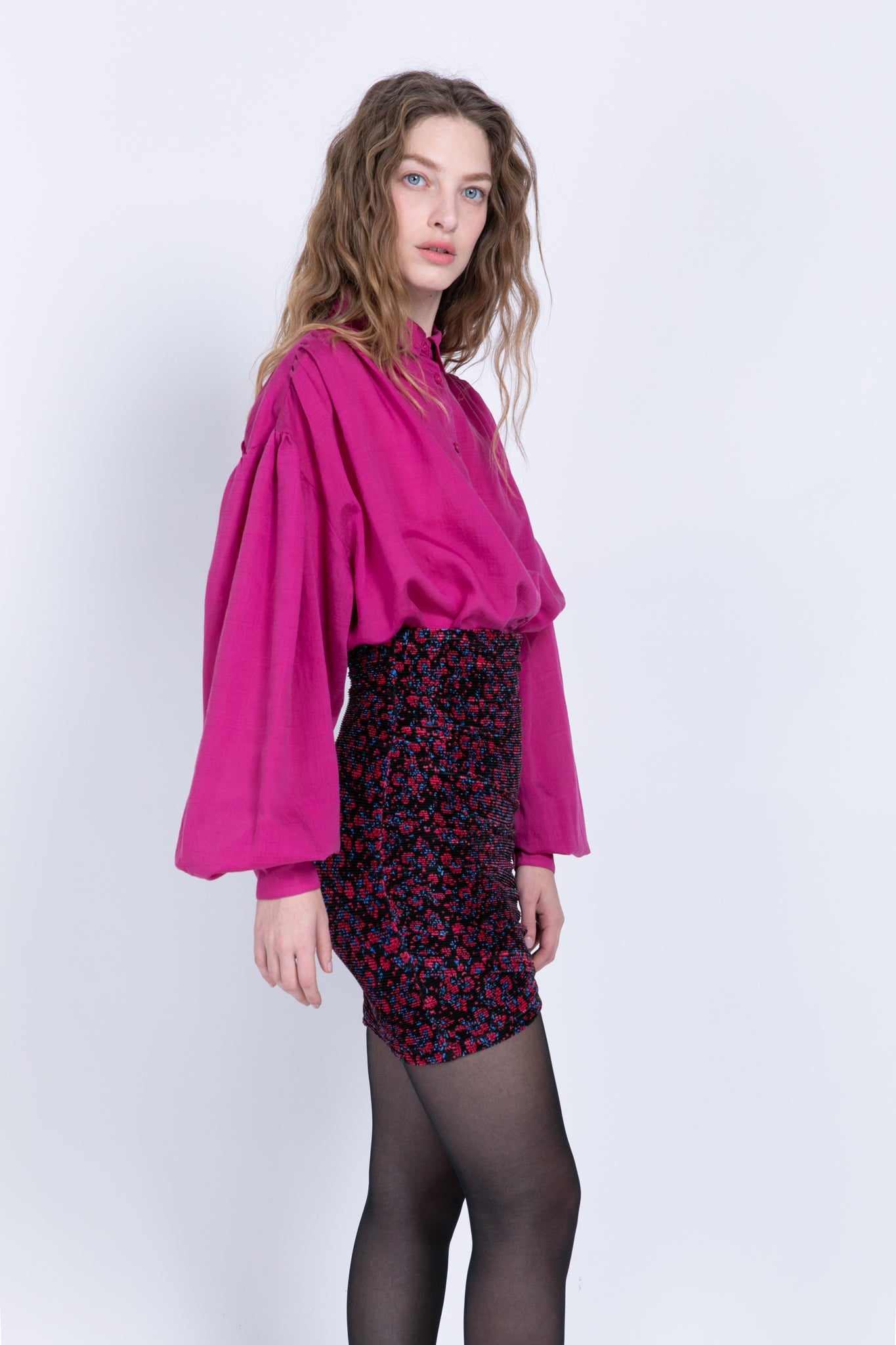 SABINA MUSAYEV - woven_viscose_blend_fuchsia_fw_22_23