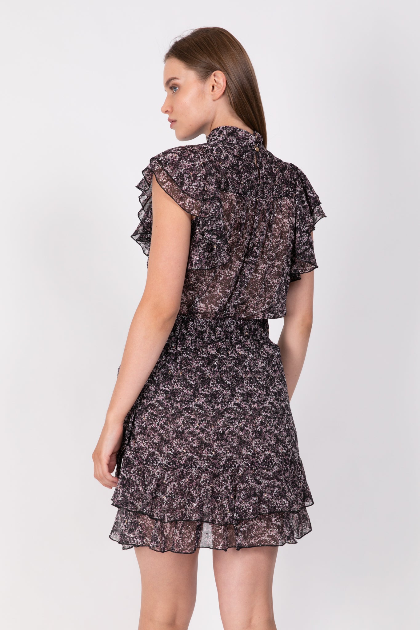 SABINA MUSAYEV - printed_chiffon_w_plumetti_black_ss_22