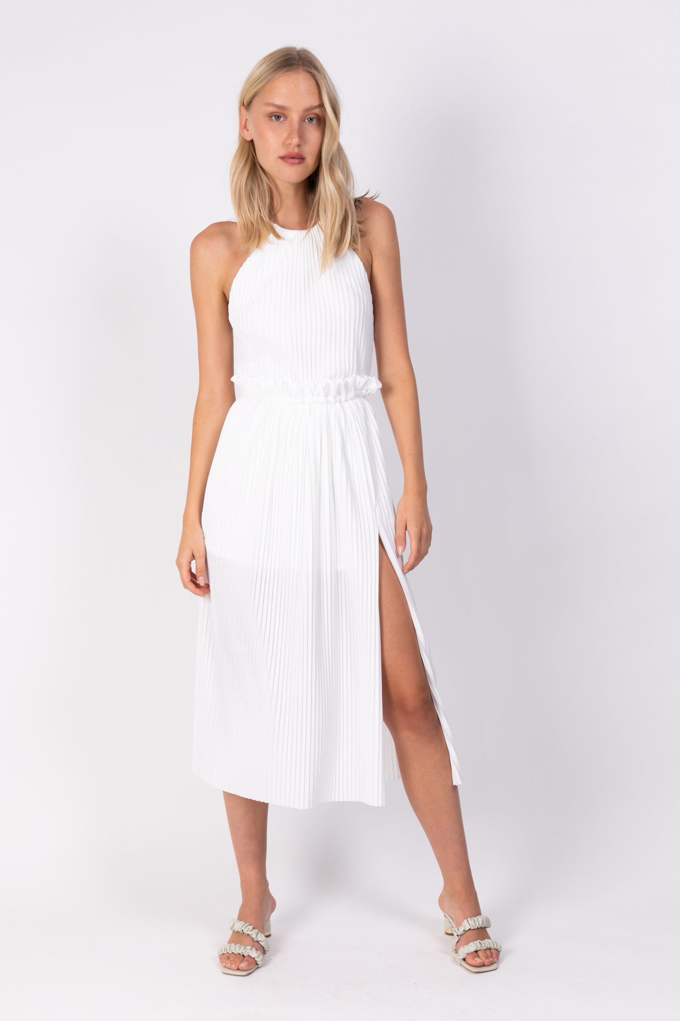 SABINA MUSAYEV - pleated_knit_white_ss_22