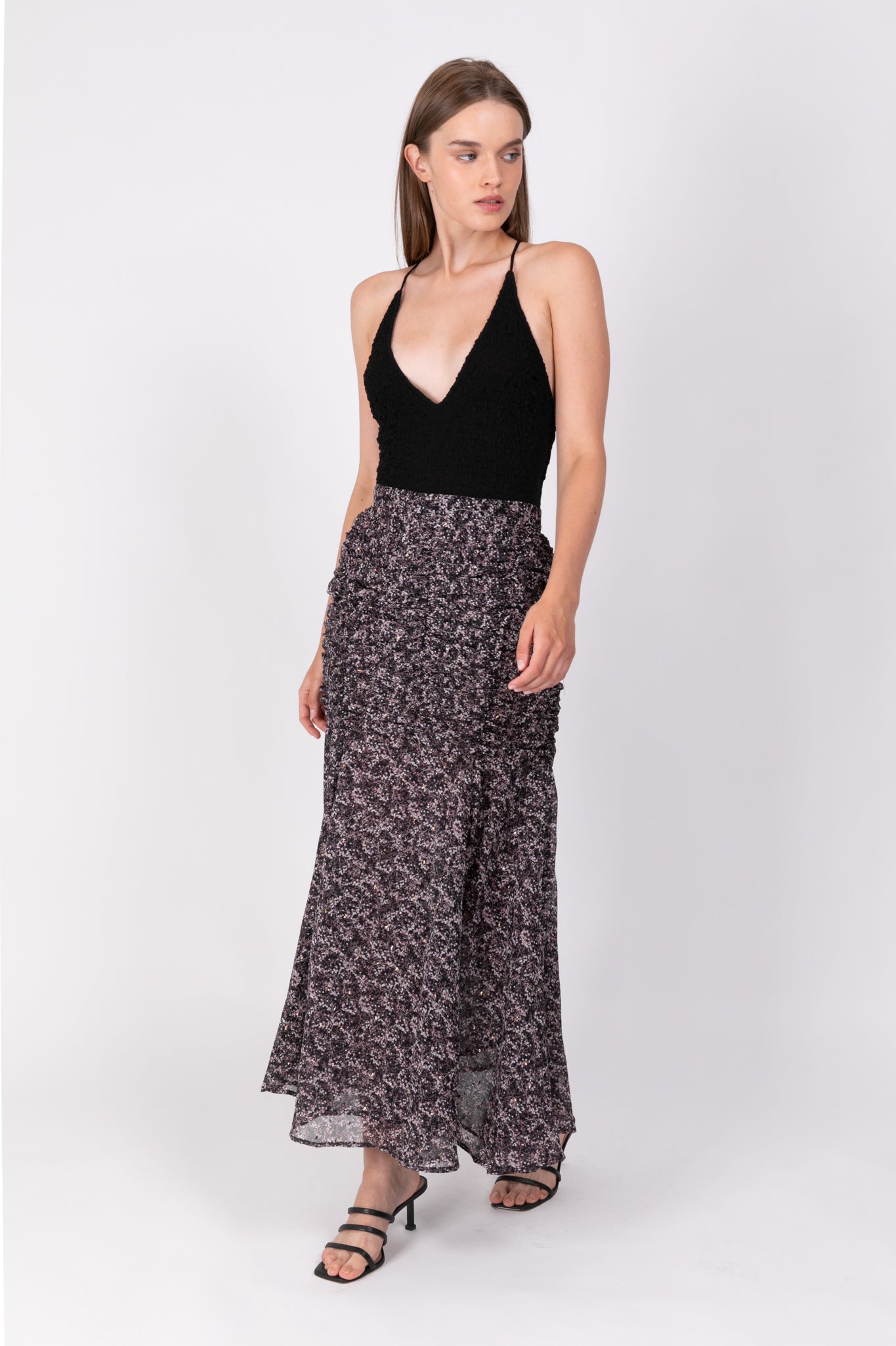 SABINA MUSAYEV - printed_chiffon_w_plumetti_black_ss_22