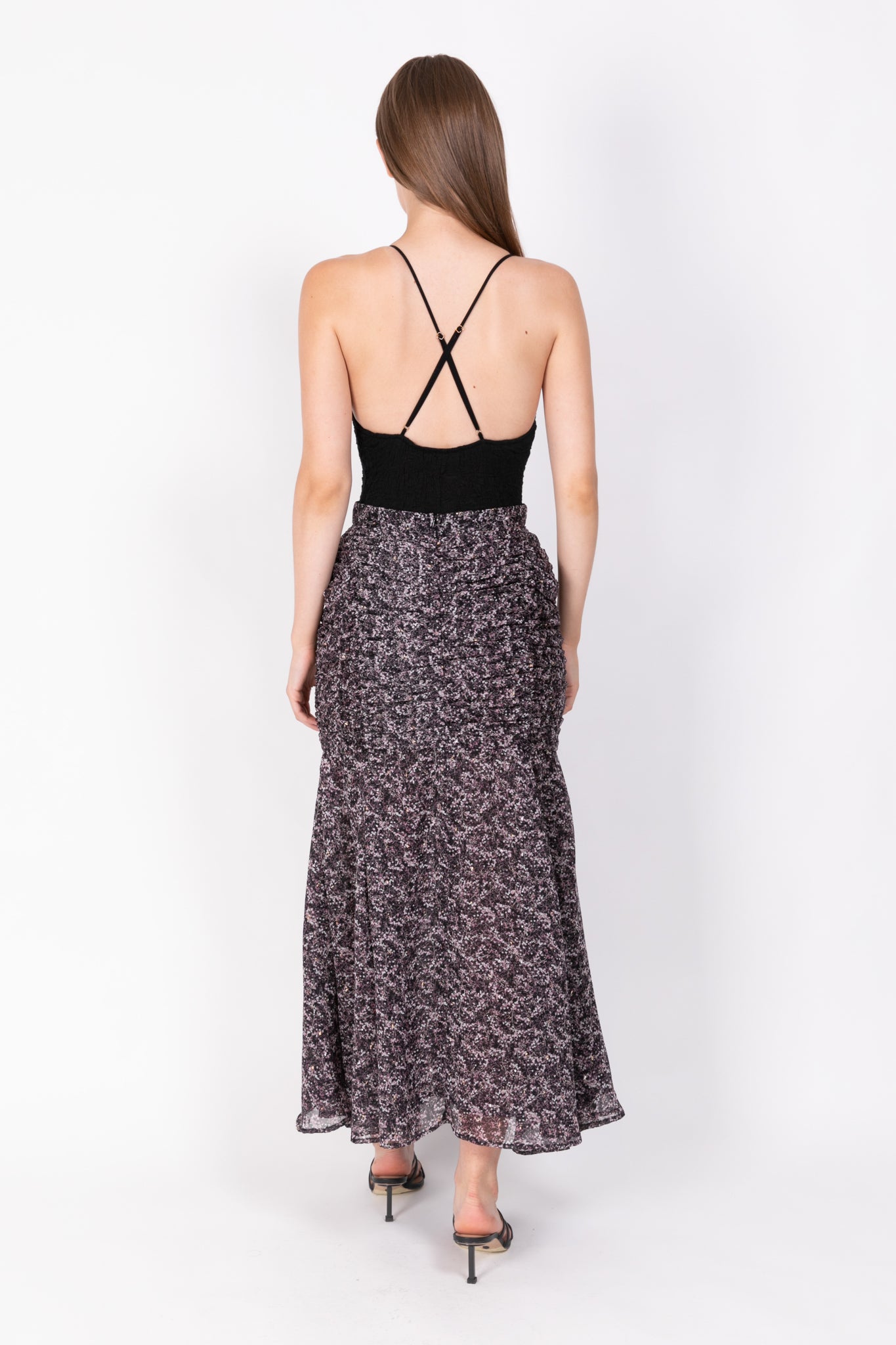 SABINA MUSAYEV - printed_chiffon_w_plumetti_black_ss_22