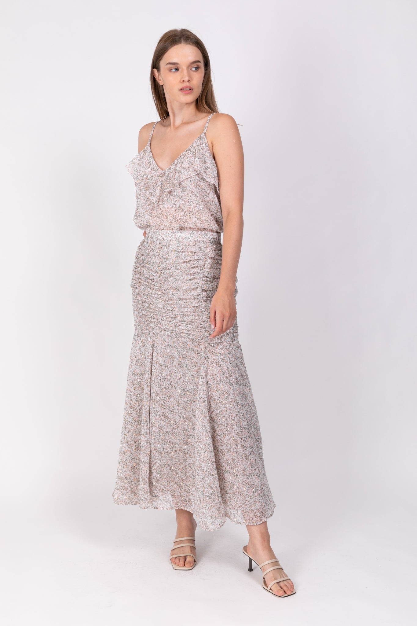 SABINA MUSAYEV - printed_chiffon_w_plumetti_off_white_ss_22