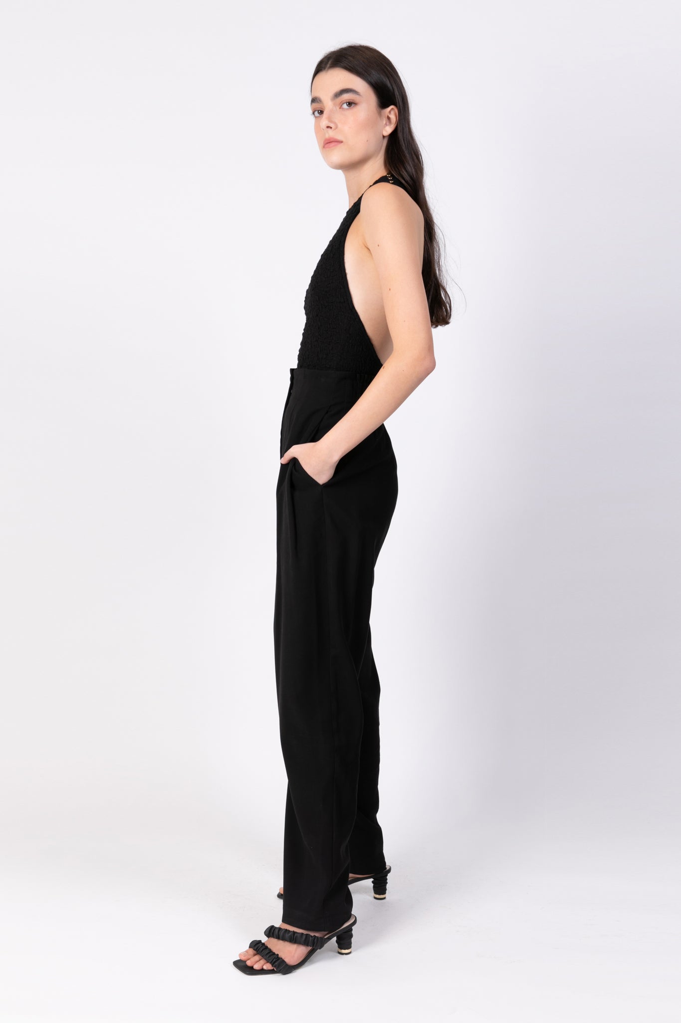 SABINA MUSAYEV - crinkled_knit_black_ss_22