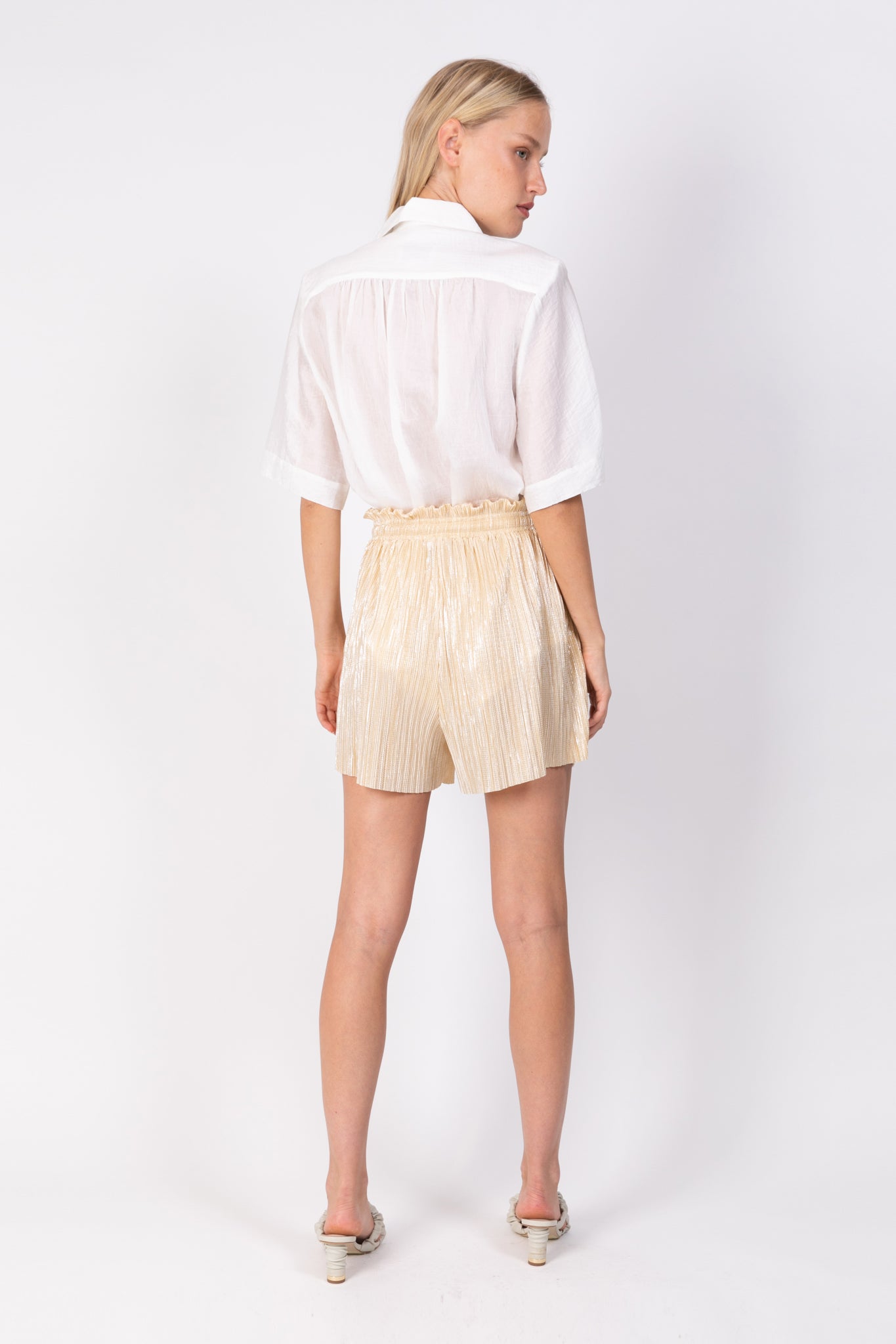 SABINA MUSAYEV - pleated_knit_w_foil_pale_yellow_ss_22