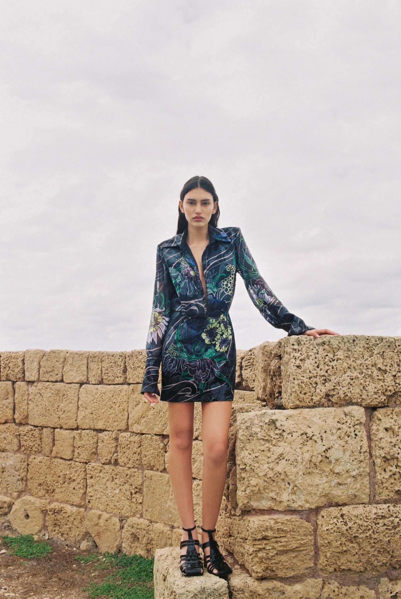 SABINA MUSAYEV - floating_garden_jacquard_organza_black_23
