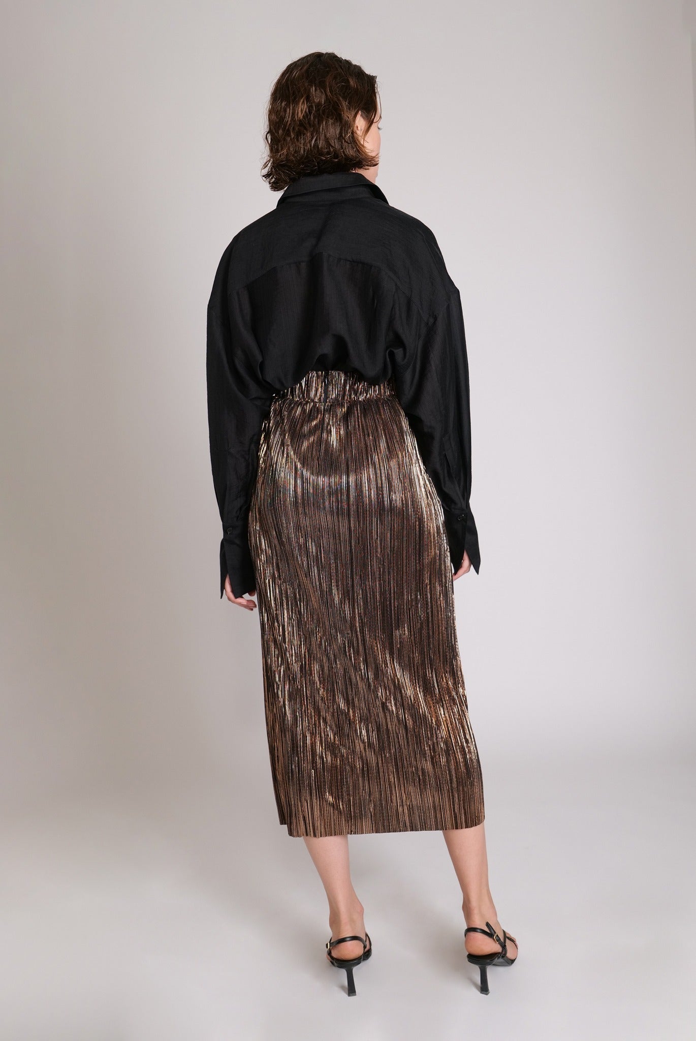 SABINA MUSAYEV - pleated_knit_w_foil_black_23