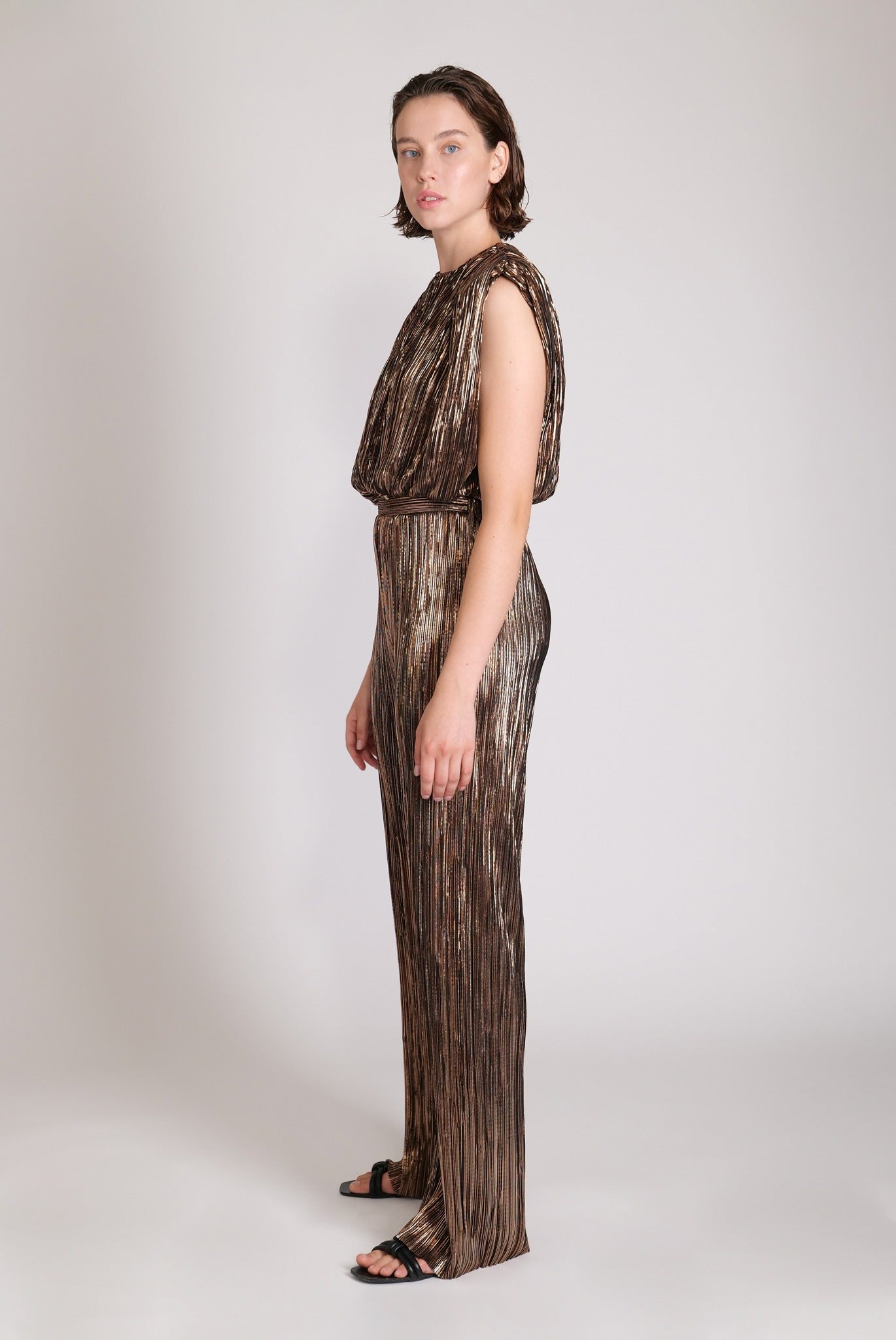 SABINA MUSAYEV - pleated_knit_w_foil_black_23