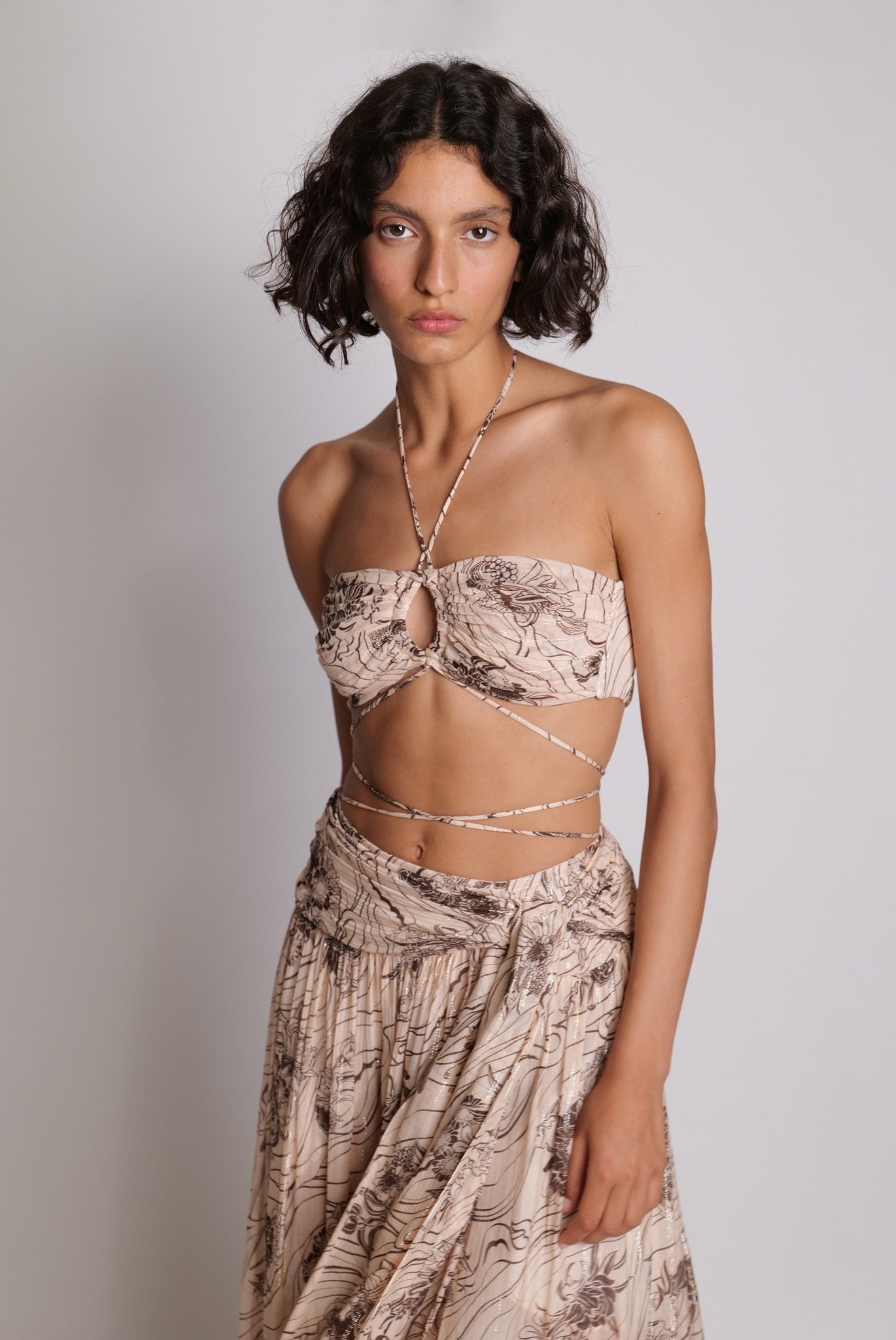 SABINA MUSAYEV - passion_flower_silk_chiffon_nude