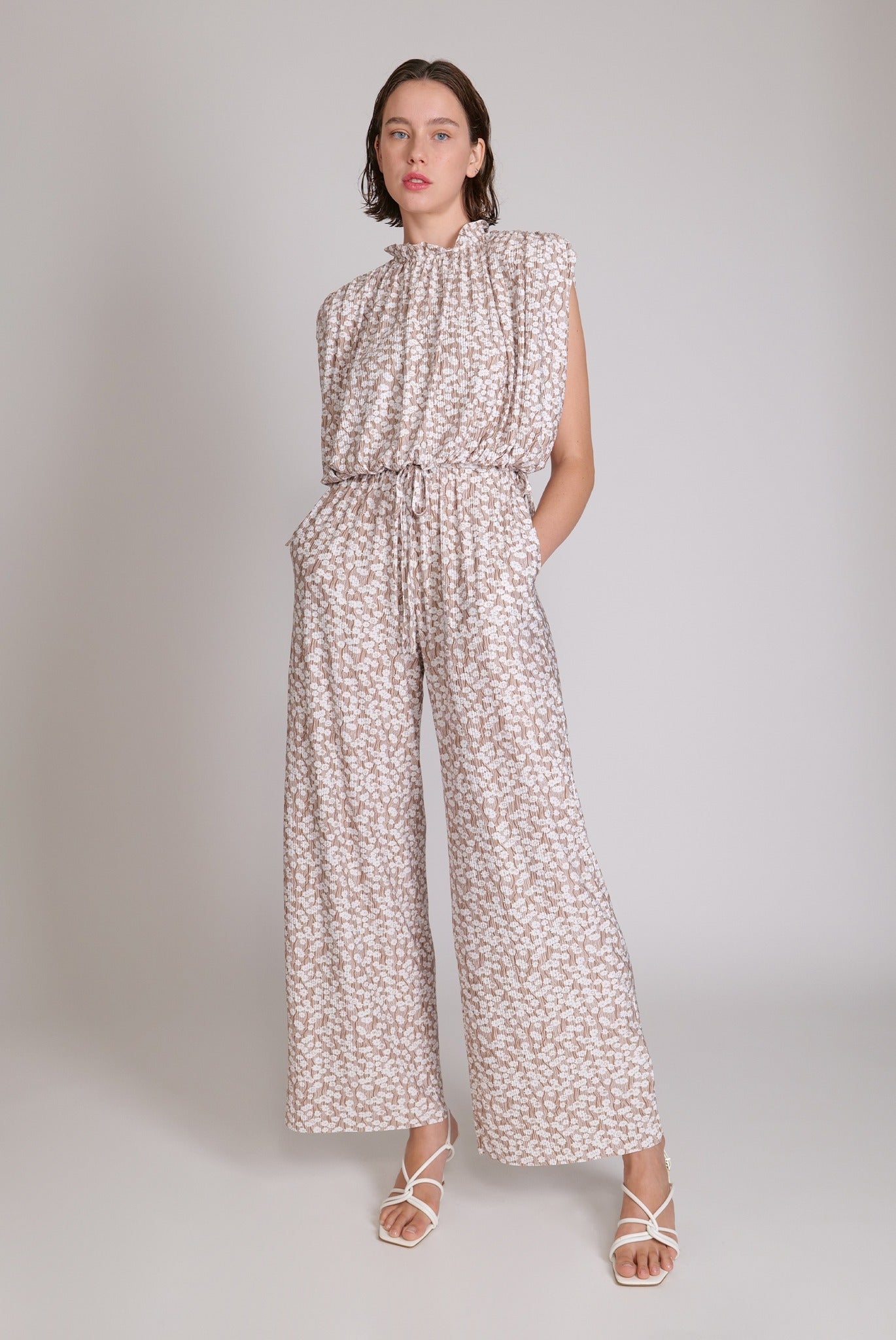 SABINA MUSAYEV - botanical_vine_pleated_knit_brown