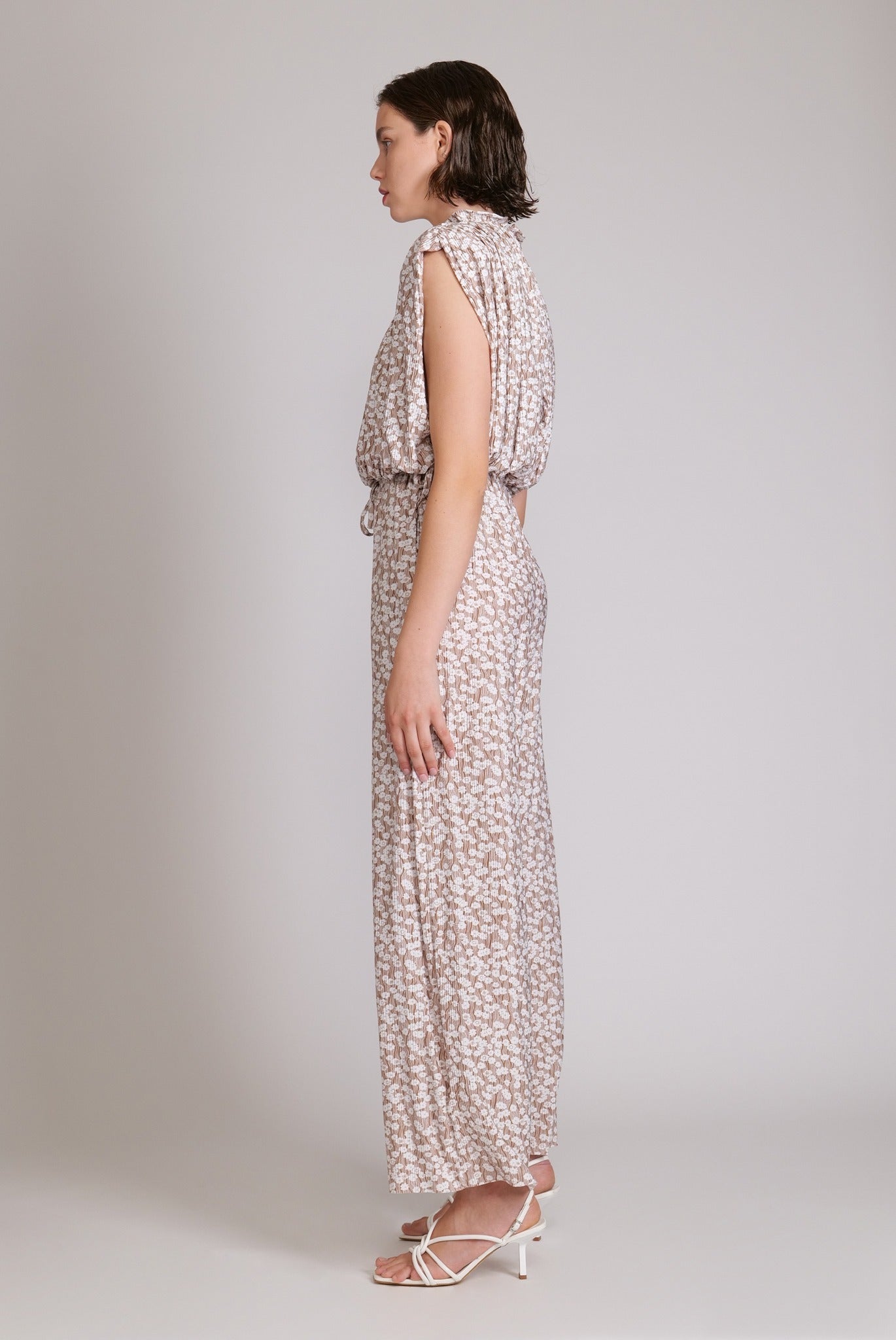 SABINA MUSAYEV - botanical_vine_pleated_knit_brown