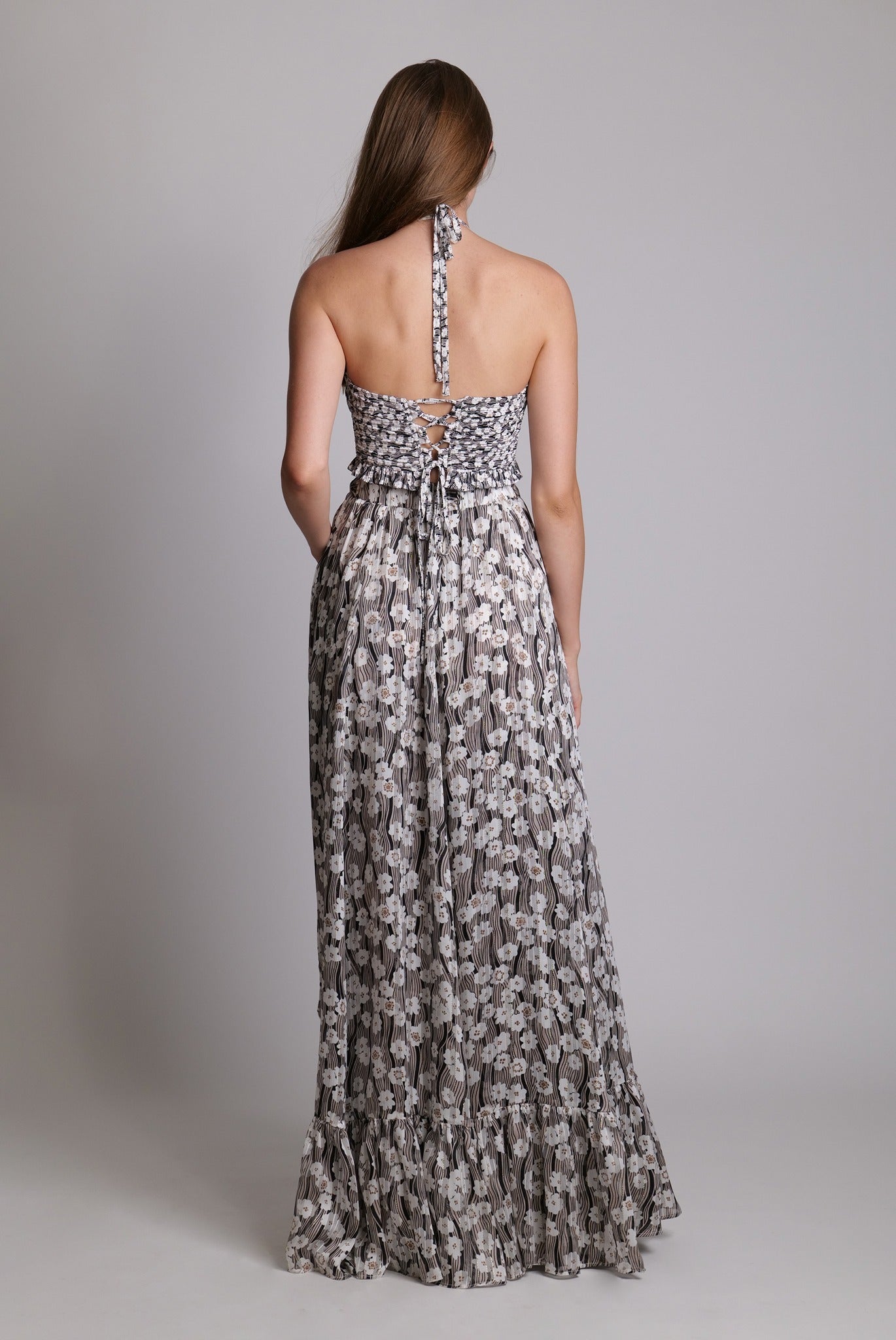 SABINA MUSAYEV - botanical_vine_pleated_knit_black