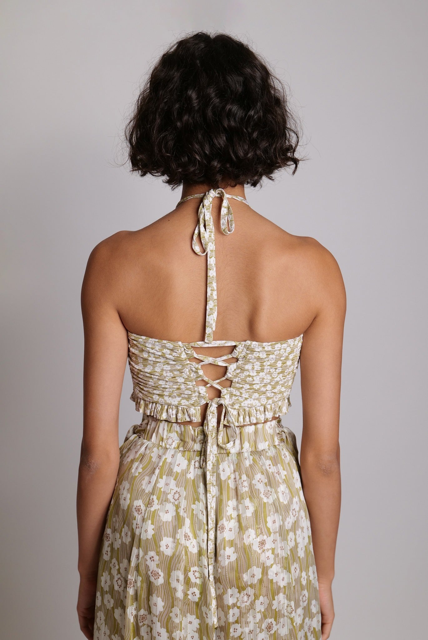 SABINA MUSAYEV - botanical_vine_pleated_knit_lime