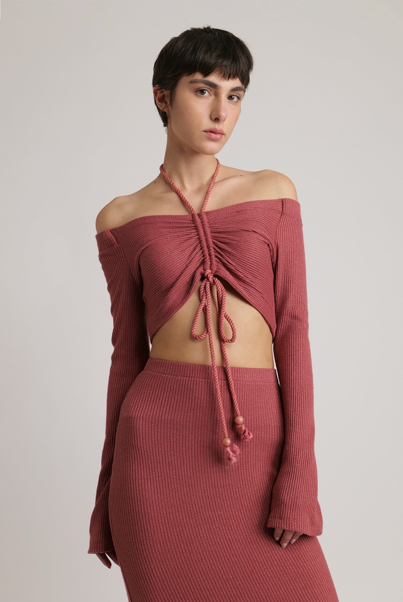 SABINA MUSAYEV - lurex_rib_knit_antique_rose_fw_23_24
