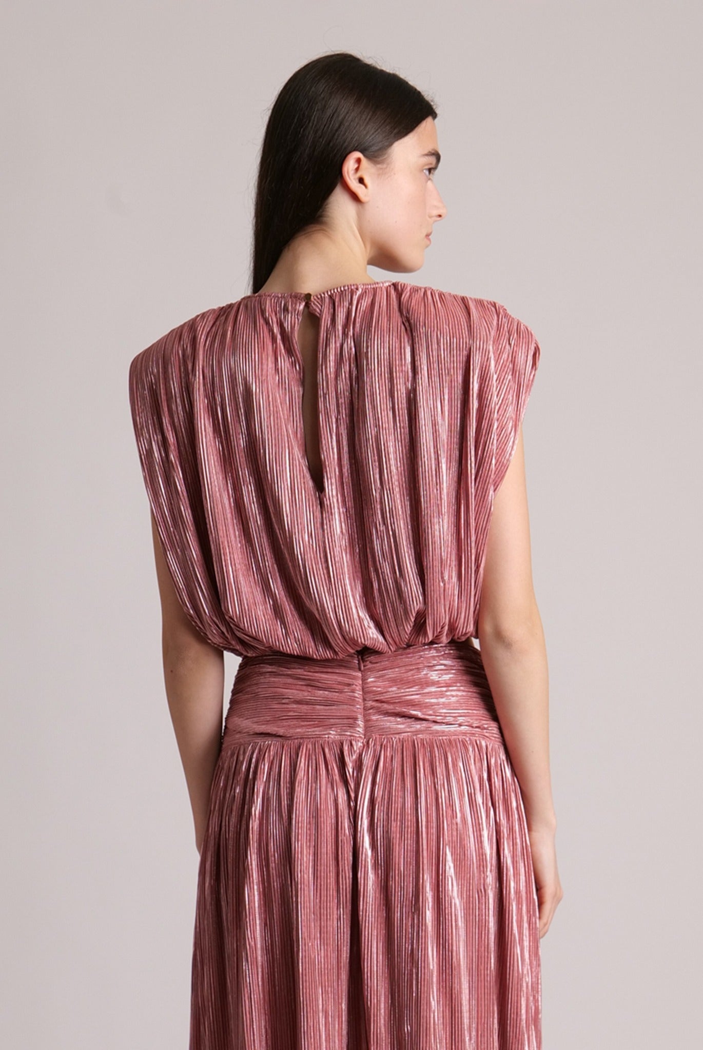 SABINA MUSAYEV - pleated_knit_w_foil_antique_rose_23_24
