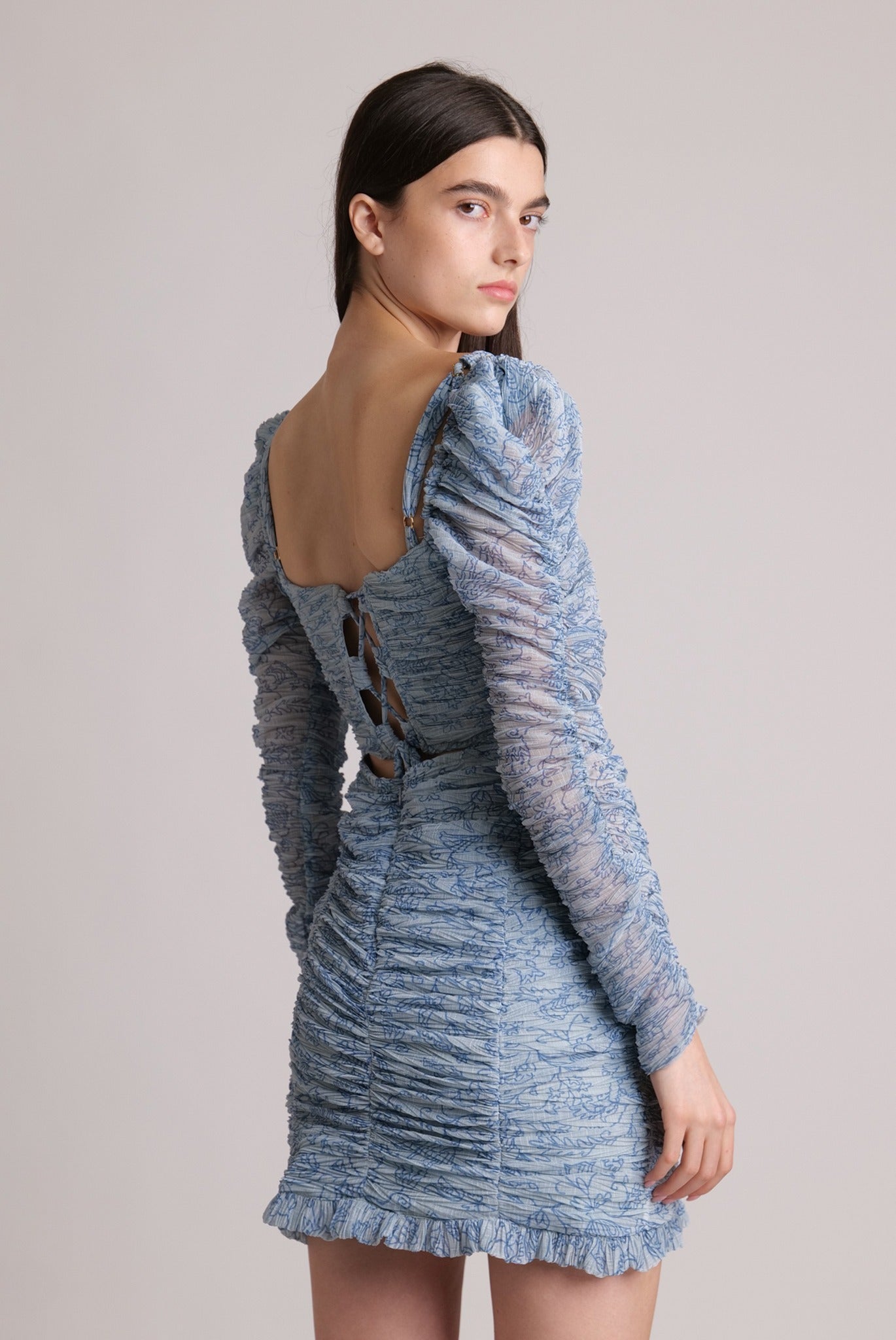 SABINA MUSAYEV - folk_pleated_chiffon_aqua_23_24