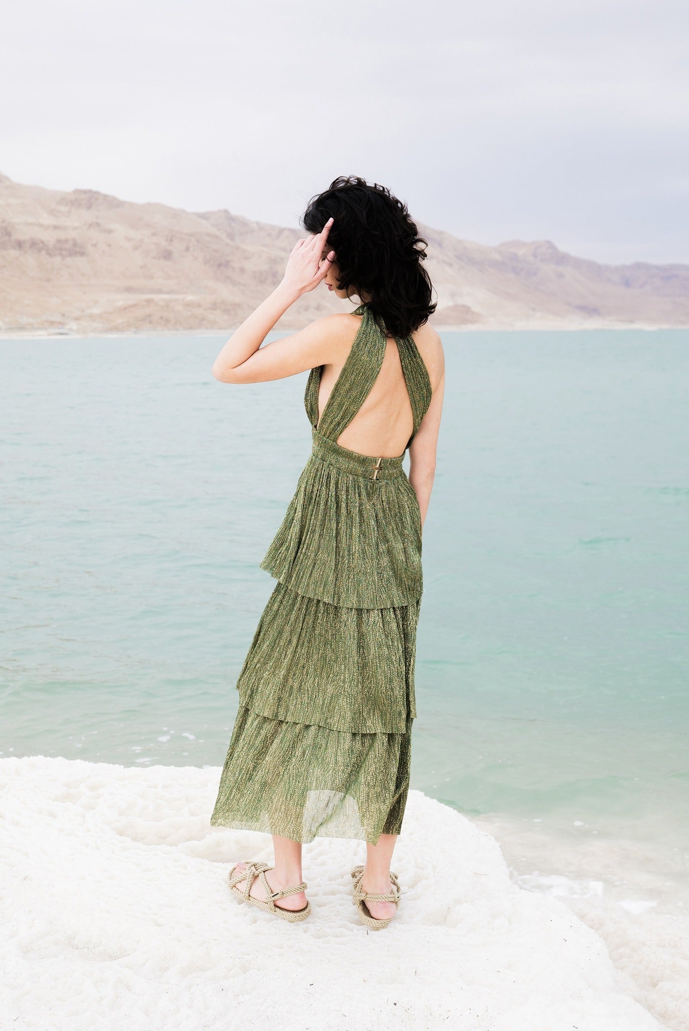SABINA MUSAYEV - ray_lurex_w_sprinkled_foil_moss_green_spring_24