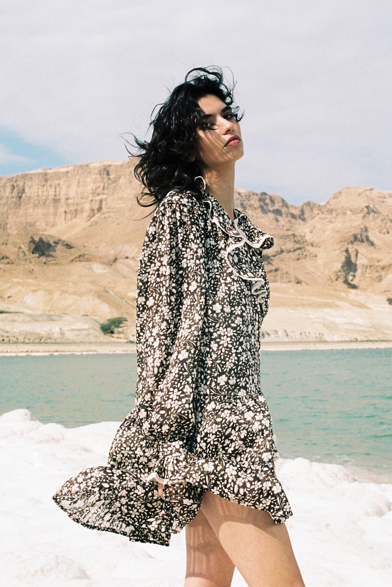 SABINA MUSAYEV - floral_chiffon_w_lurex_brown_print_spring_24