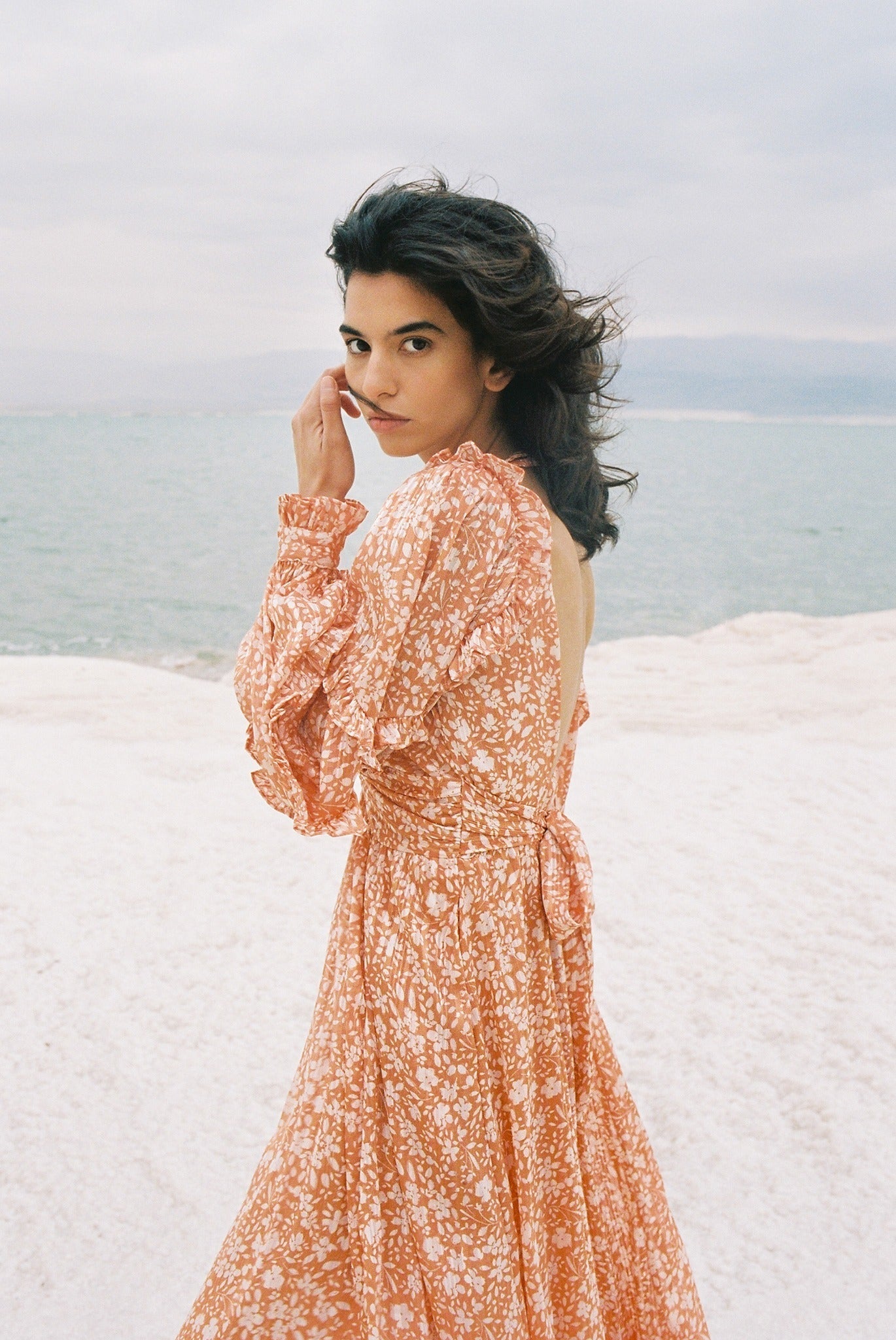 SABINA MUSAYEV - floral_chiffon_w_lurex_tangerine_print_spring_24