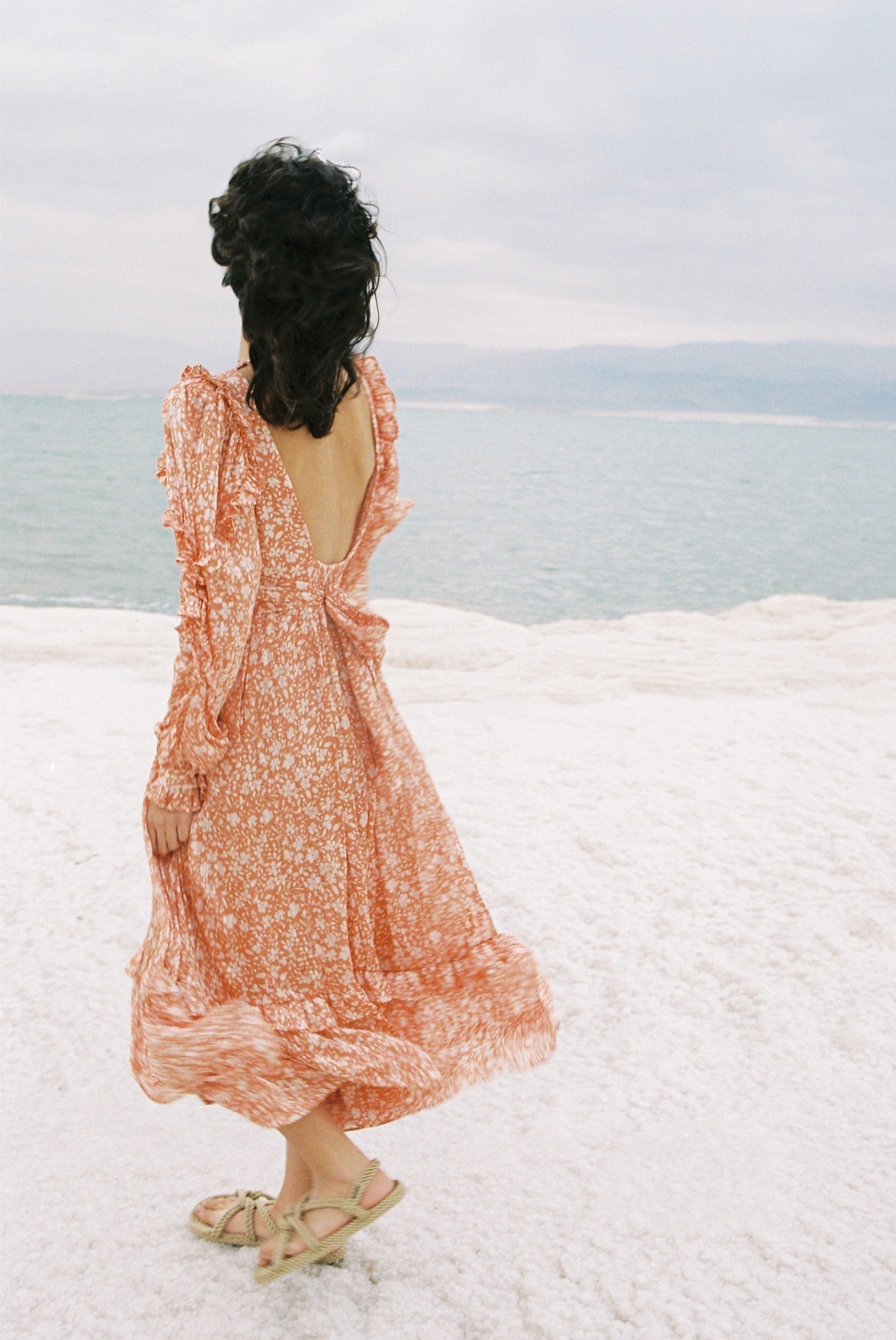 SABINA MUSAYEV - floral_chiffon_w_lurex_tangerine_print_spring_24