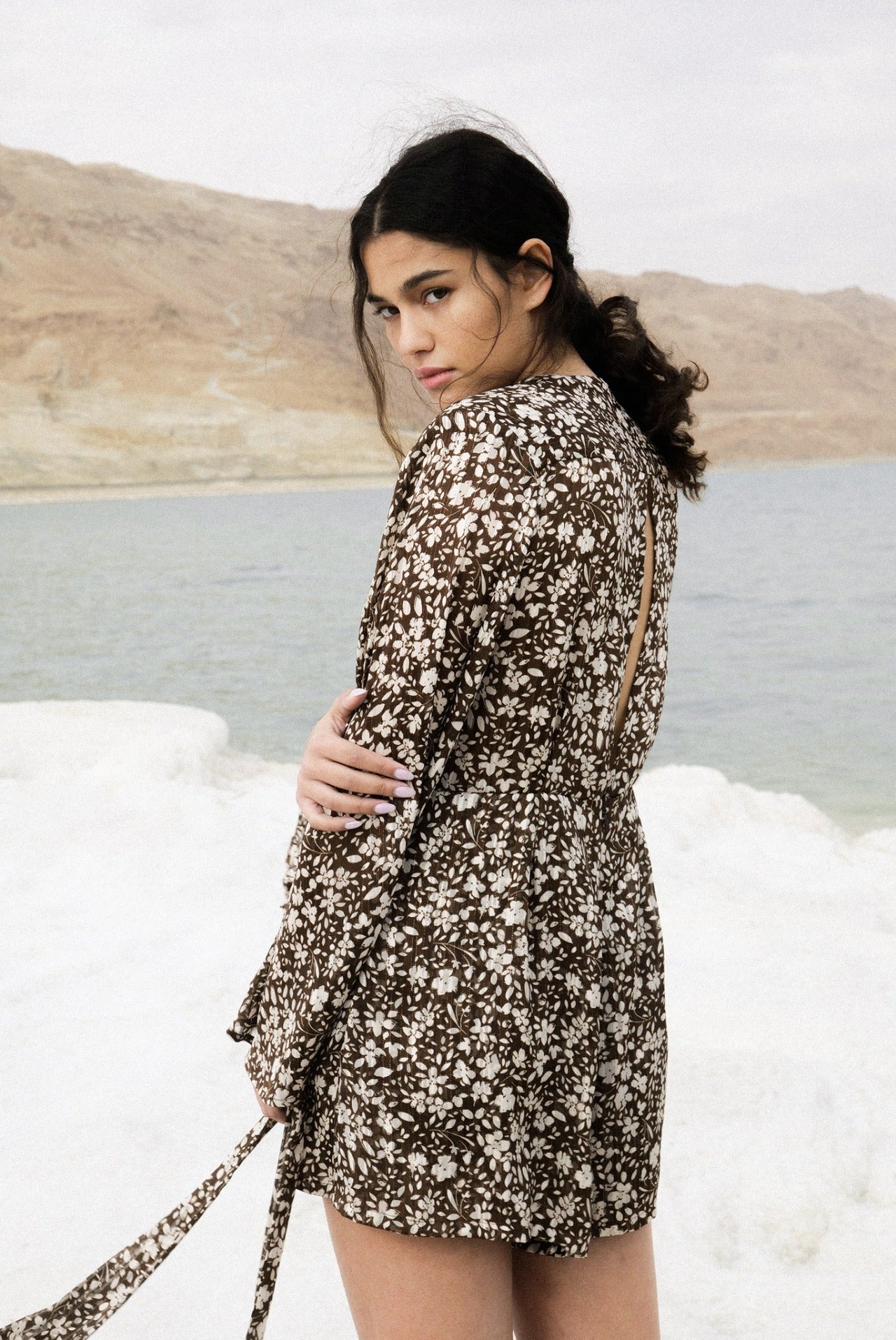 SABINA MUSAYEV - floral_chiffon_w_lurex_brown_print_spring_24