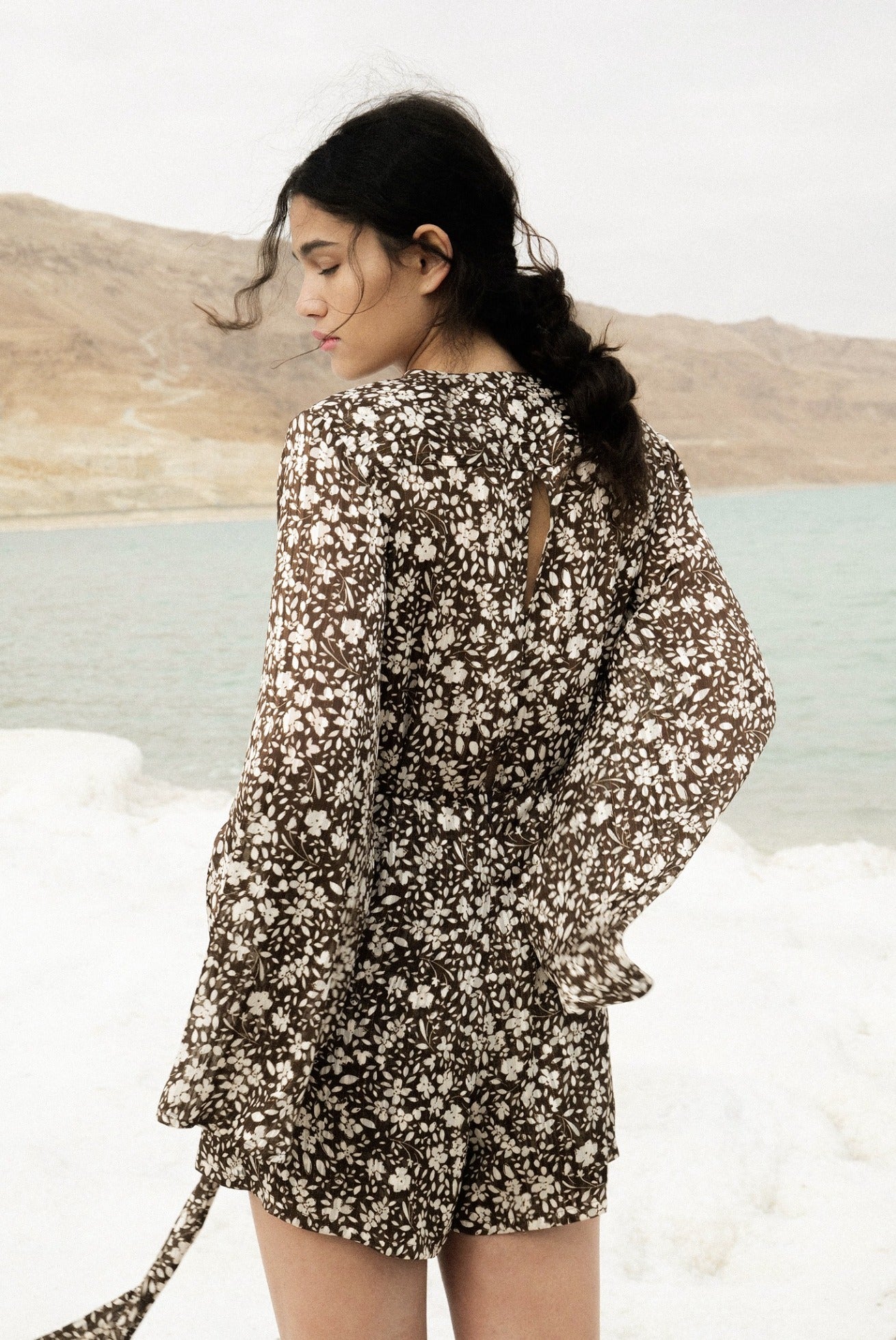 SABINA MUSAYEV - floral_chiffon_w_lurex_brown_print_spring_24