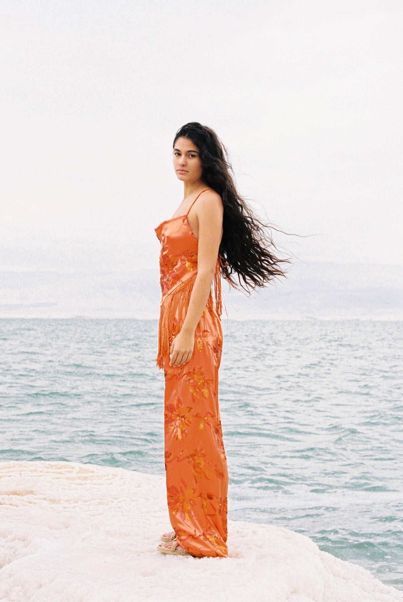 SABINA MUSAYEV - blossom_sequins_on_satin_orange_spring_24