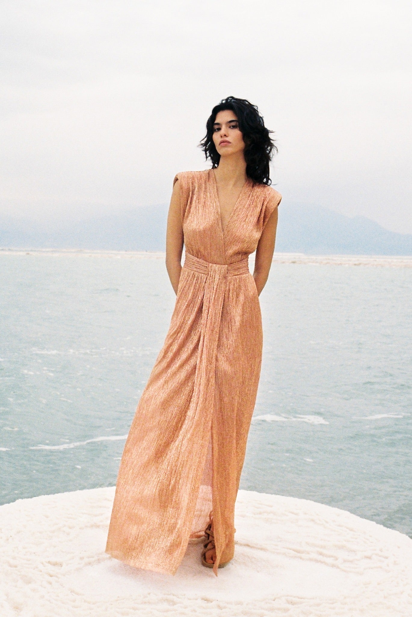 SABINA MUSAYEV - ray_lurex_w_sprinkled_foil_mandarine_spring_24