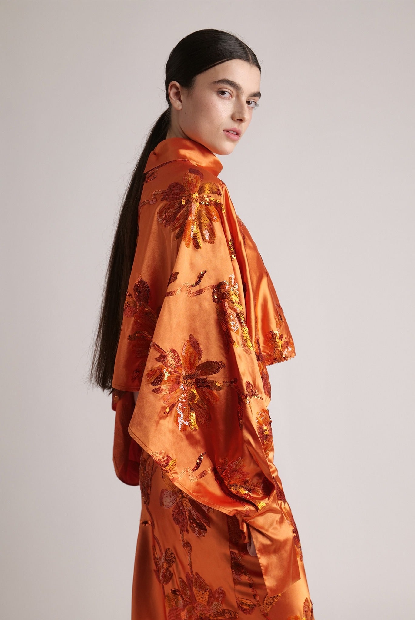 SABINA MUSAYEV - blossom_sequins_on_satin_orange_spring_24