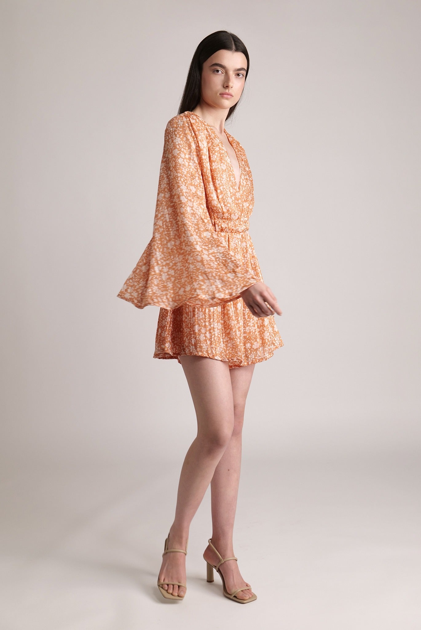 SABINA MUSAYEV - floral_chiffon_w_lurex_tangerine_print_spring_24