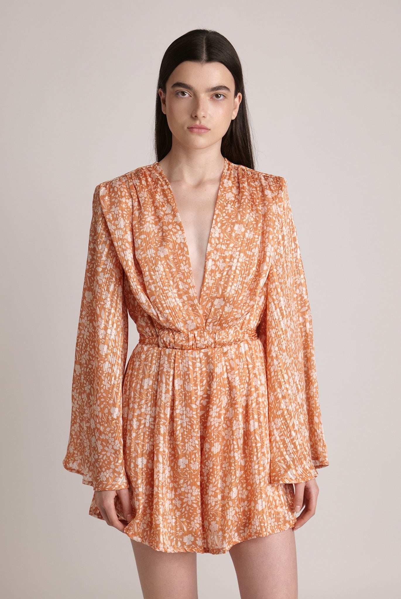 SABINA MUSAYEV - floral_chiffon_w_lurex_tangerine_print_spring_24