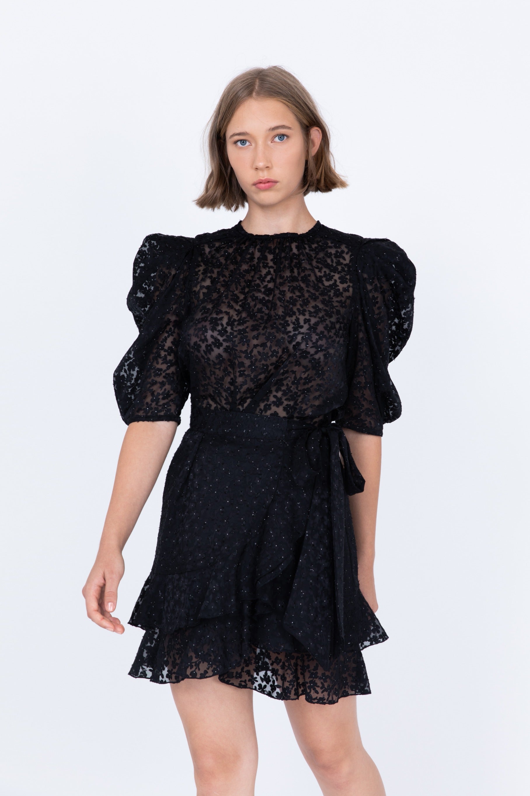 SABINA MUSAYEV - floral_organza_black_ss_21