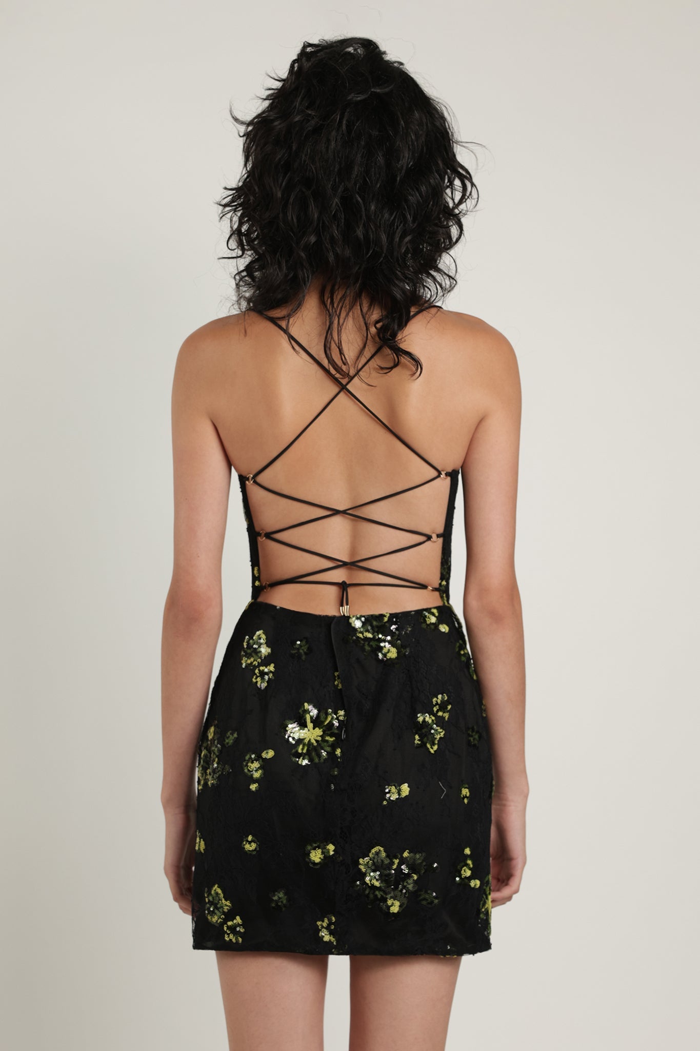SABINA MUSAYEV - floral_sequin_on_soltice_lace_green_on_black_summer_24