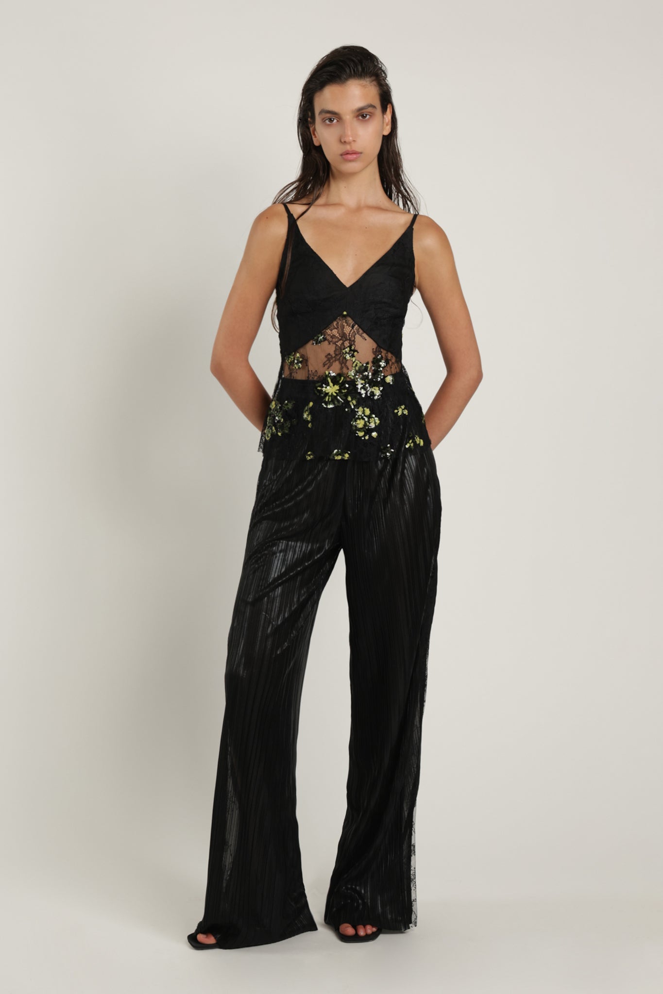 SABINA MUSAYEV - foil_pleated_knit_jet_black_summer_24