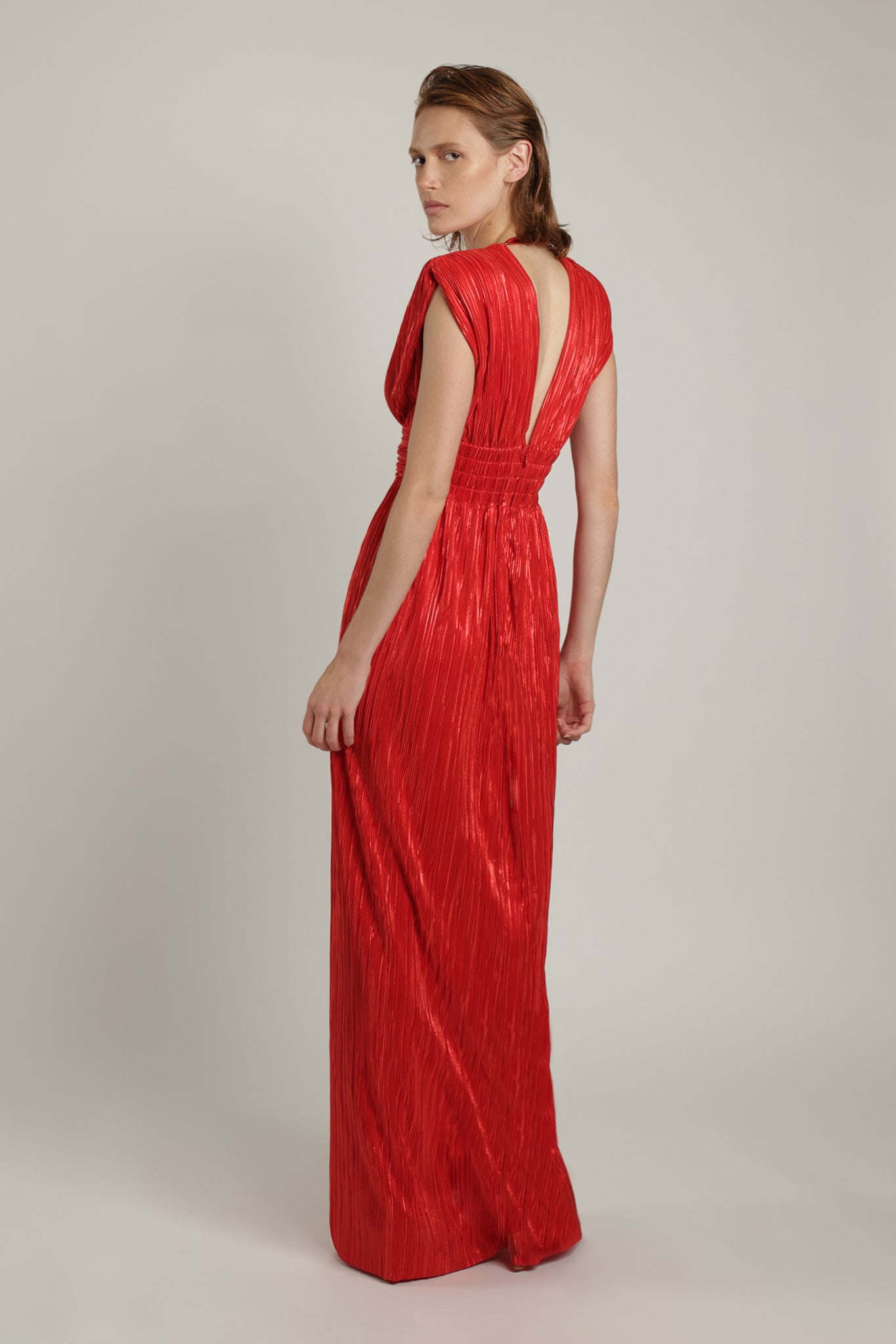 SABINA MUSAYEV - pleated_knit_w_foil_radiant_red_summer_24