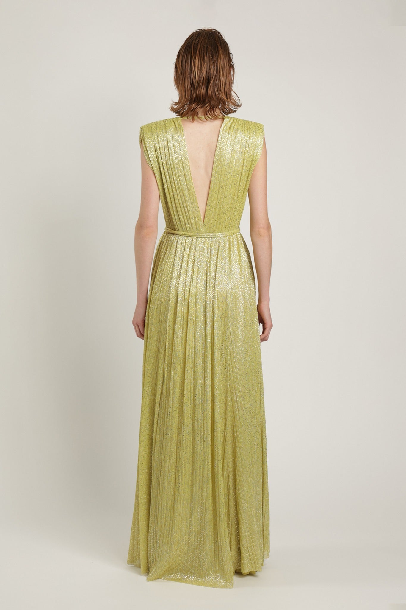 SABINA MUSAYEV - pleated_knit_w_speckled_foil_sunny_lime_summer_24