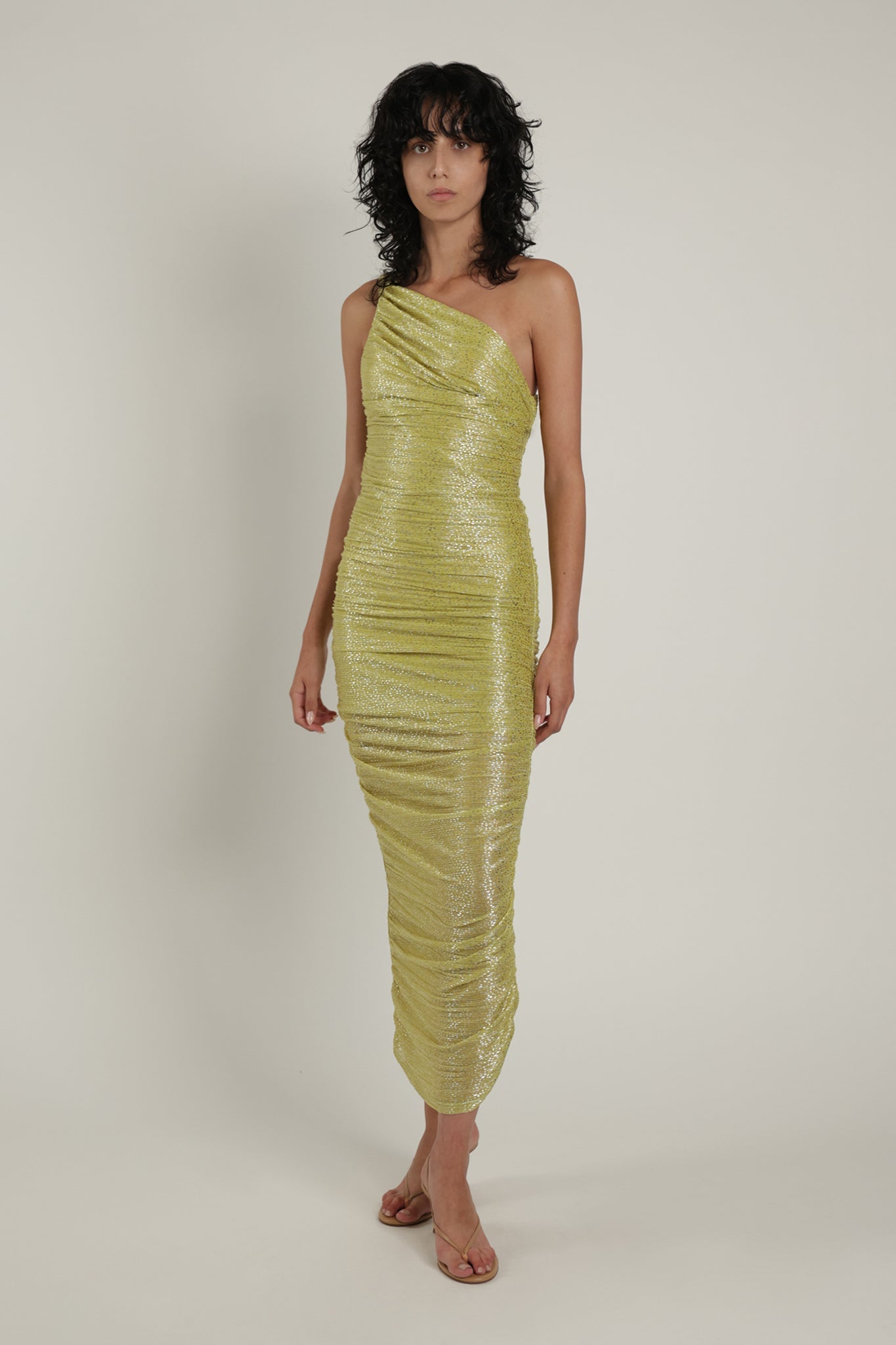 SABINA MUSAYEV - pleated_knit_w_speckled_foil_sunny_lime_summer_24