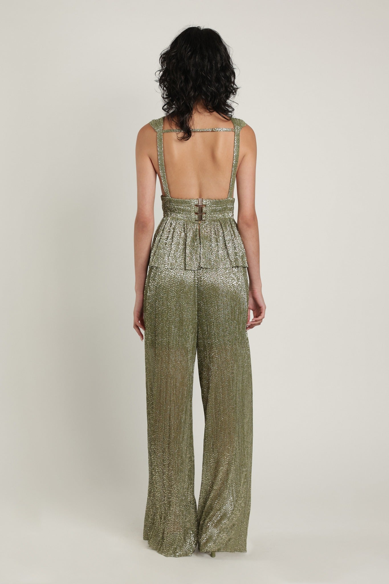 SABINA MUSAYEV - pleated_knit_w_speckled_foil_olive_green_summer_24