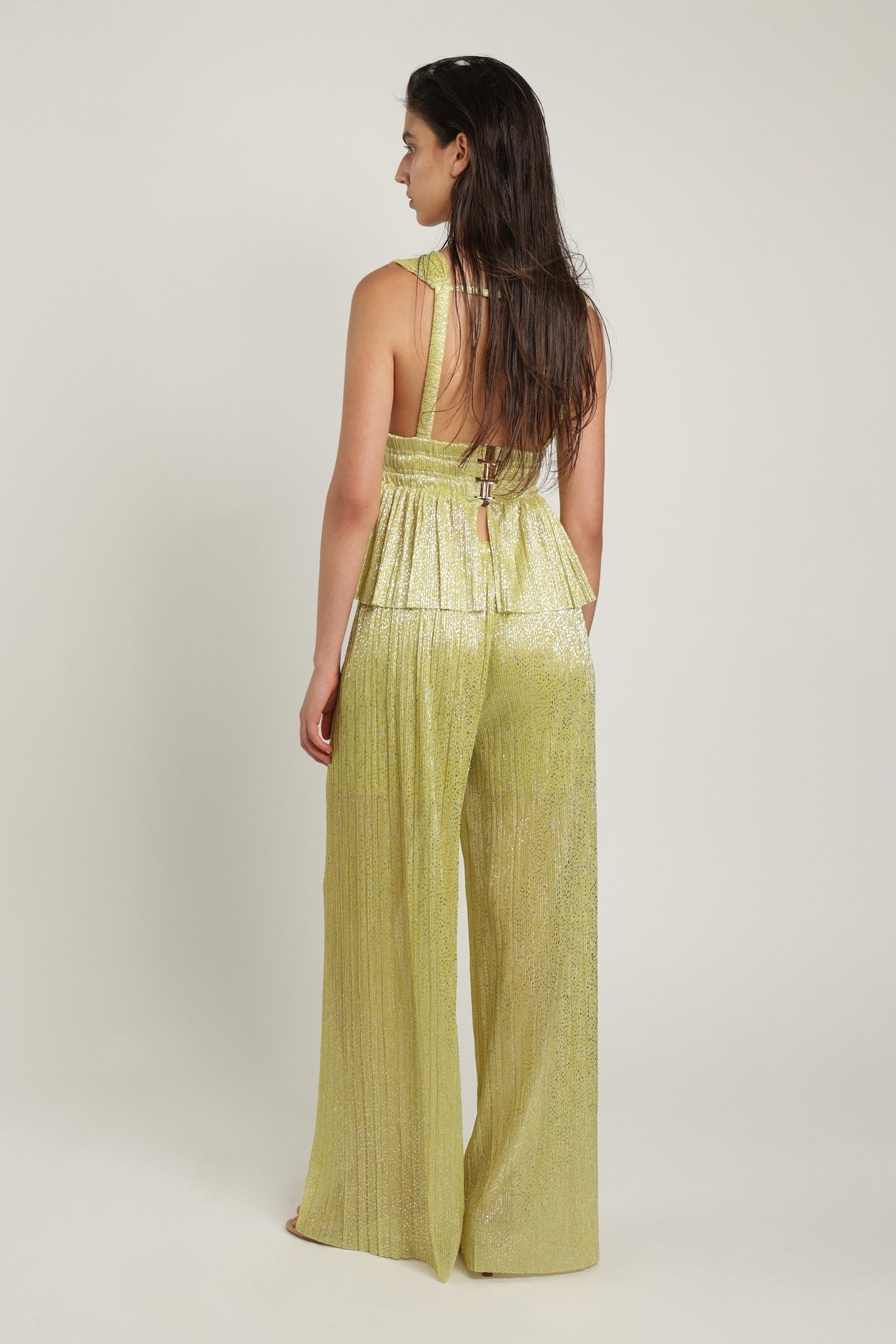 SABINA MUSAYEV - pleated_knit_w_speckled_foil_sunny_lime_summer_24
