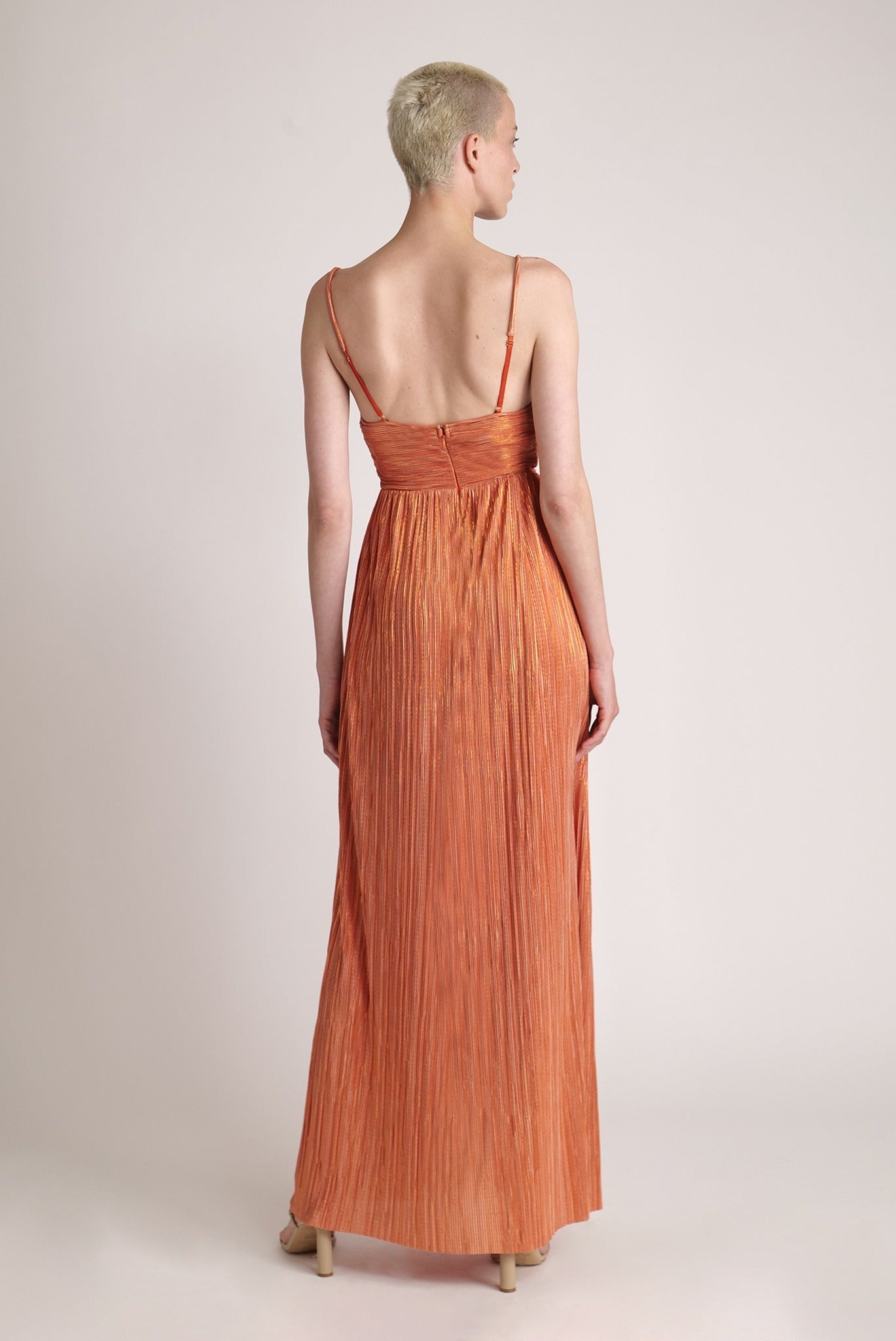 SABINA MUSAYEV - pleated_knit_w_foil_orange_spring_24