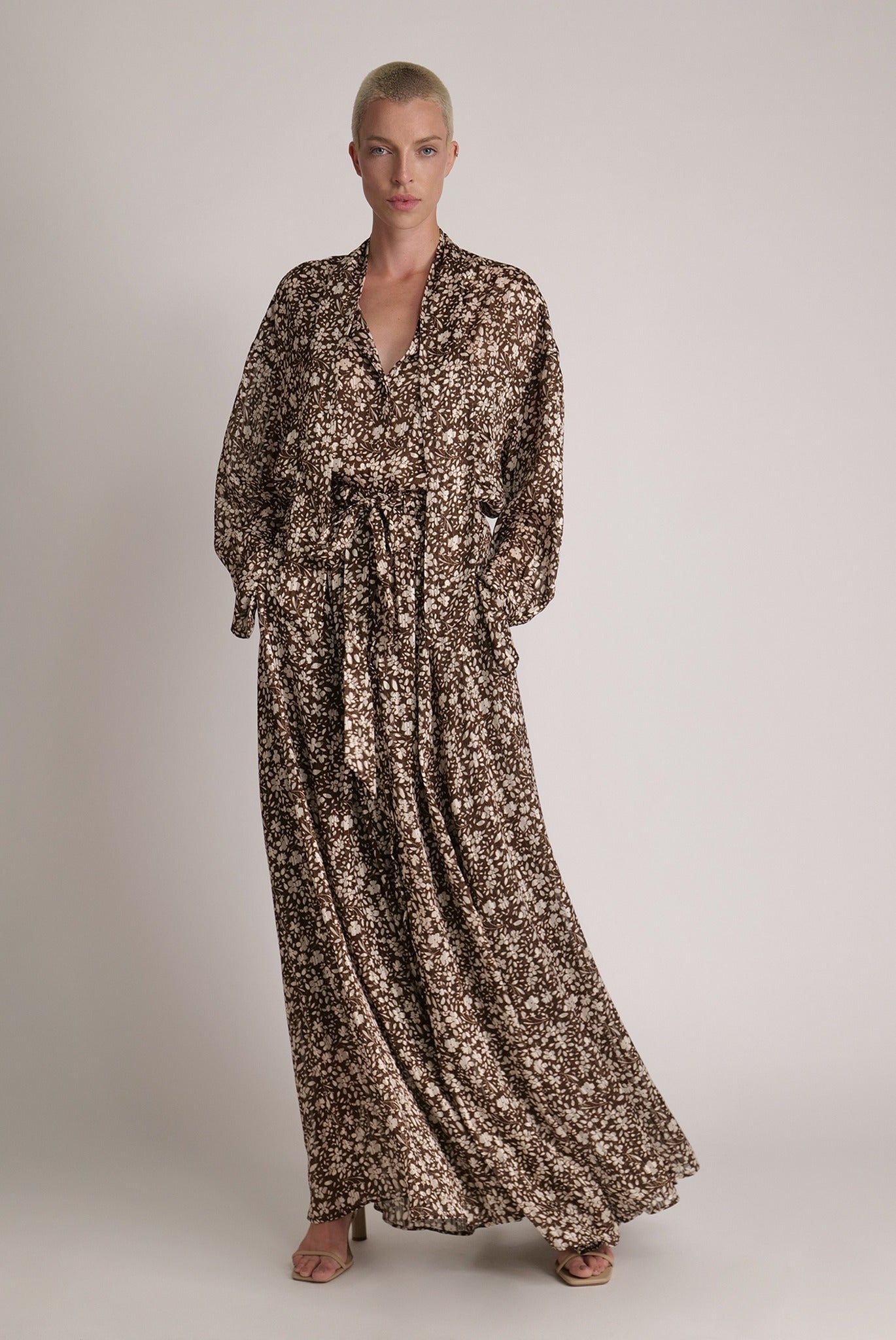SABINA MUSAYEV - floral_chiffon_w_lurex_brown_print_spring_24