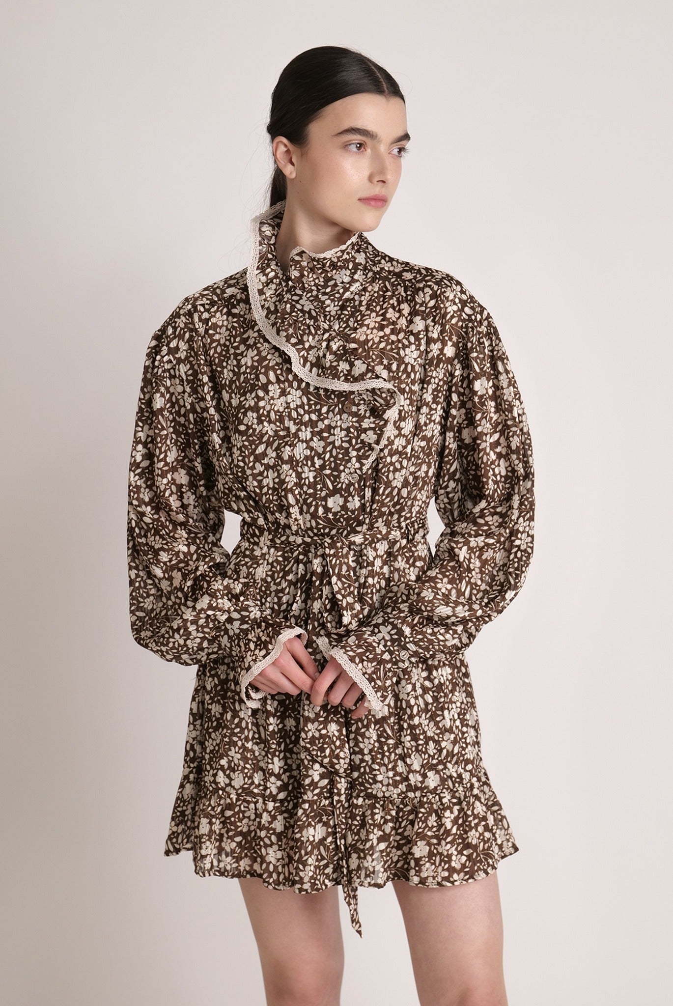 SABINA MUSAYEV - floral_chiffon_w_lurex_brown_print_spring_24