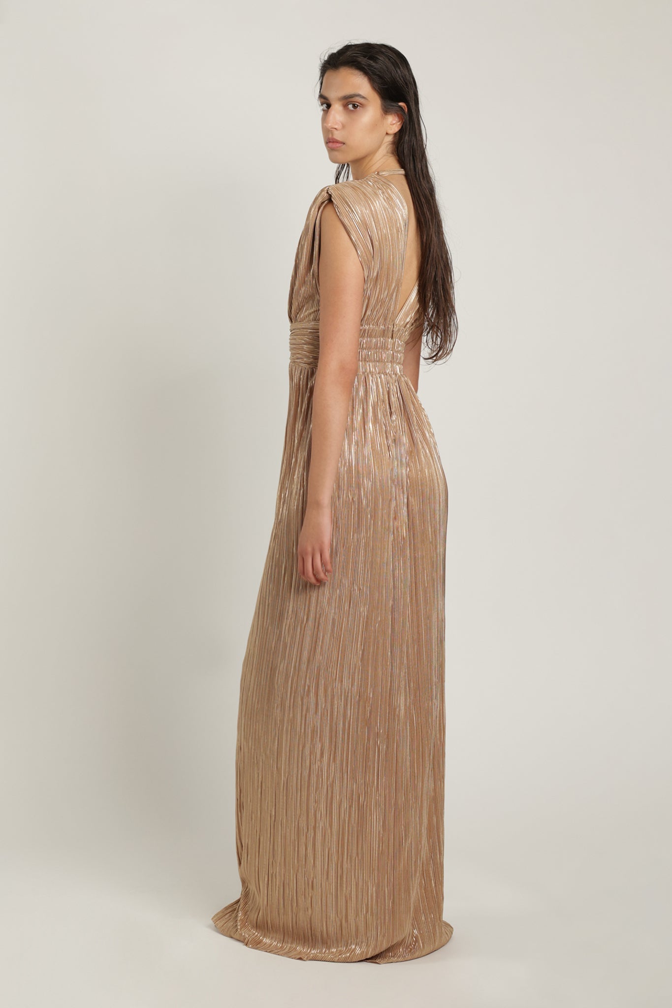 SABINA MUSAYEV - pleated_knit_w_foil_pecan_summer_24