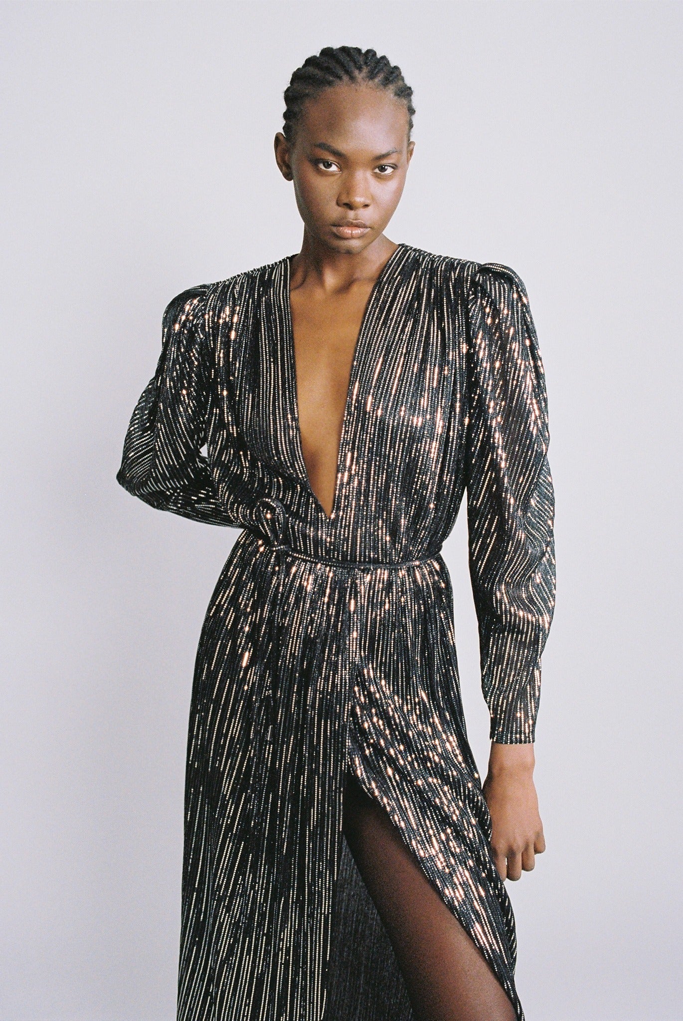SABINA MUSAYEV - ray_lurex_trans_black_fw_24_25
