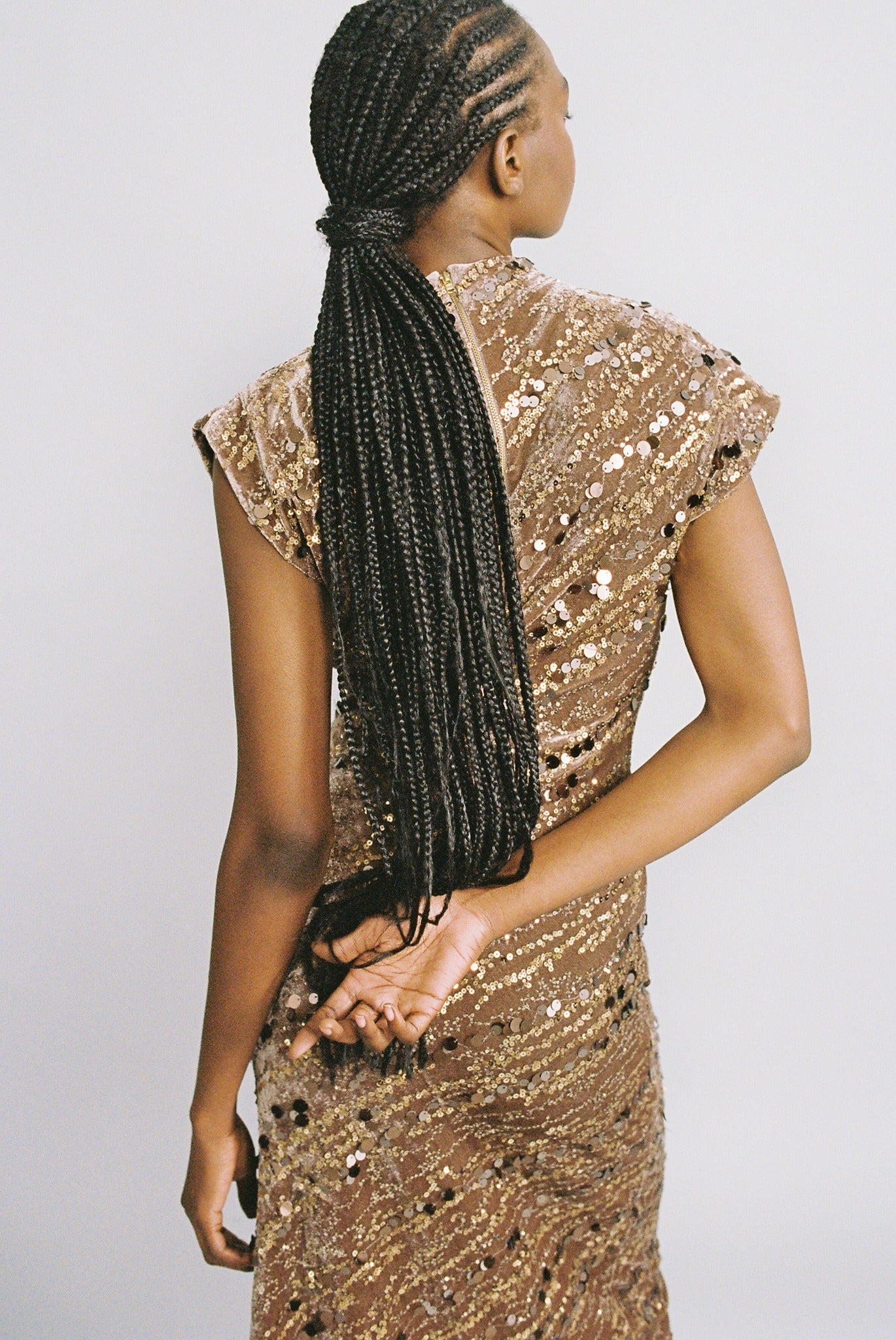 SABINA MUSAYEV - stripe_sequins_on_velvet_brown_fw_24_25