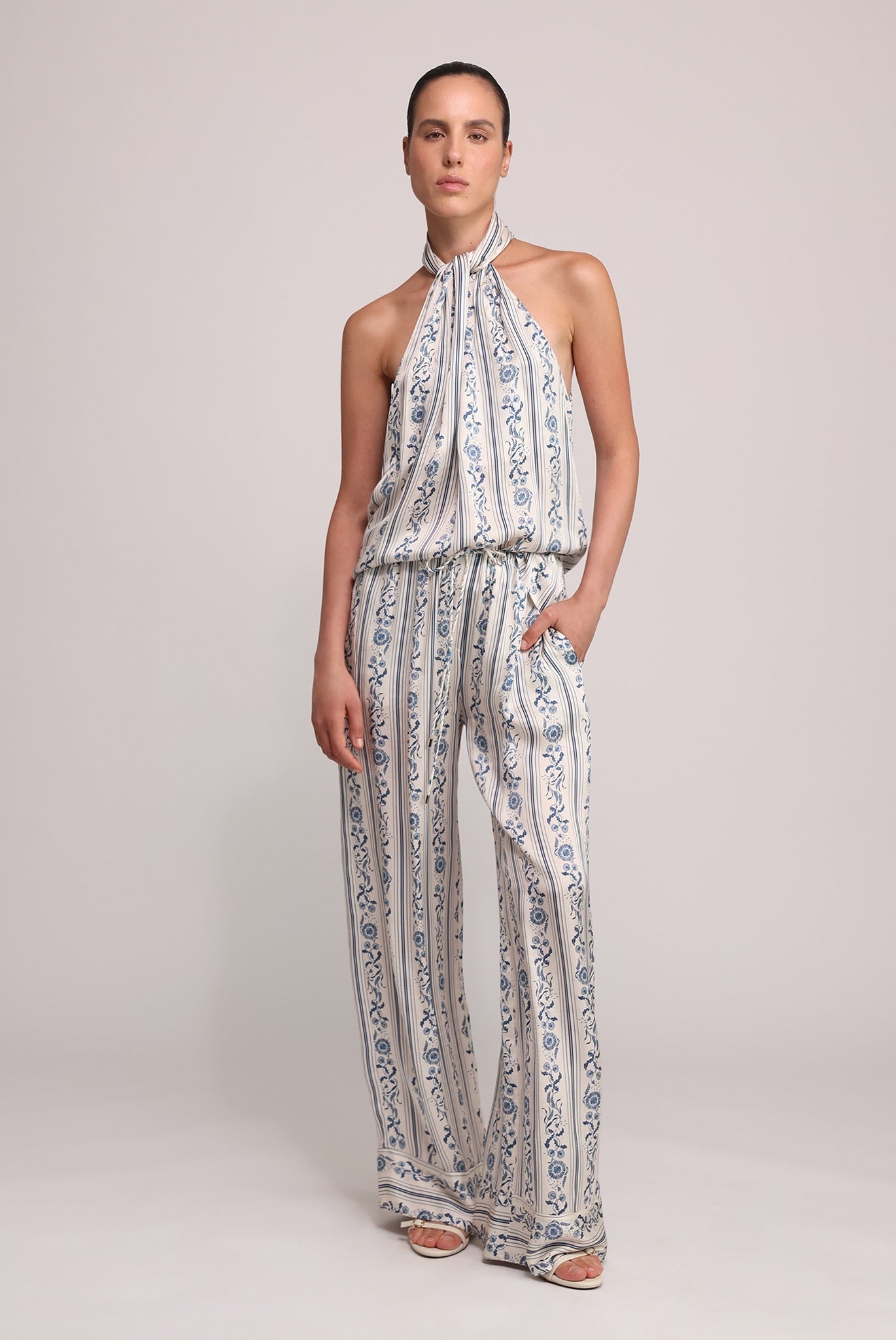 SABINA MUSAYEV - stripe_print_on_satin_ivory_print_summer_25