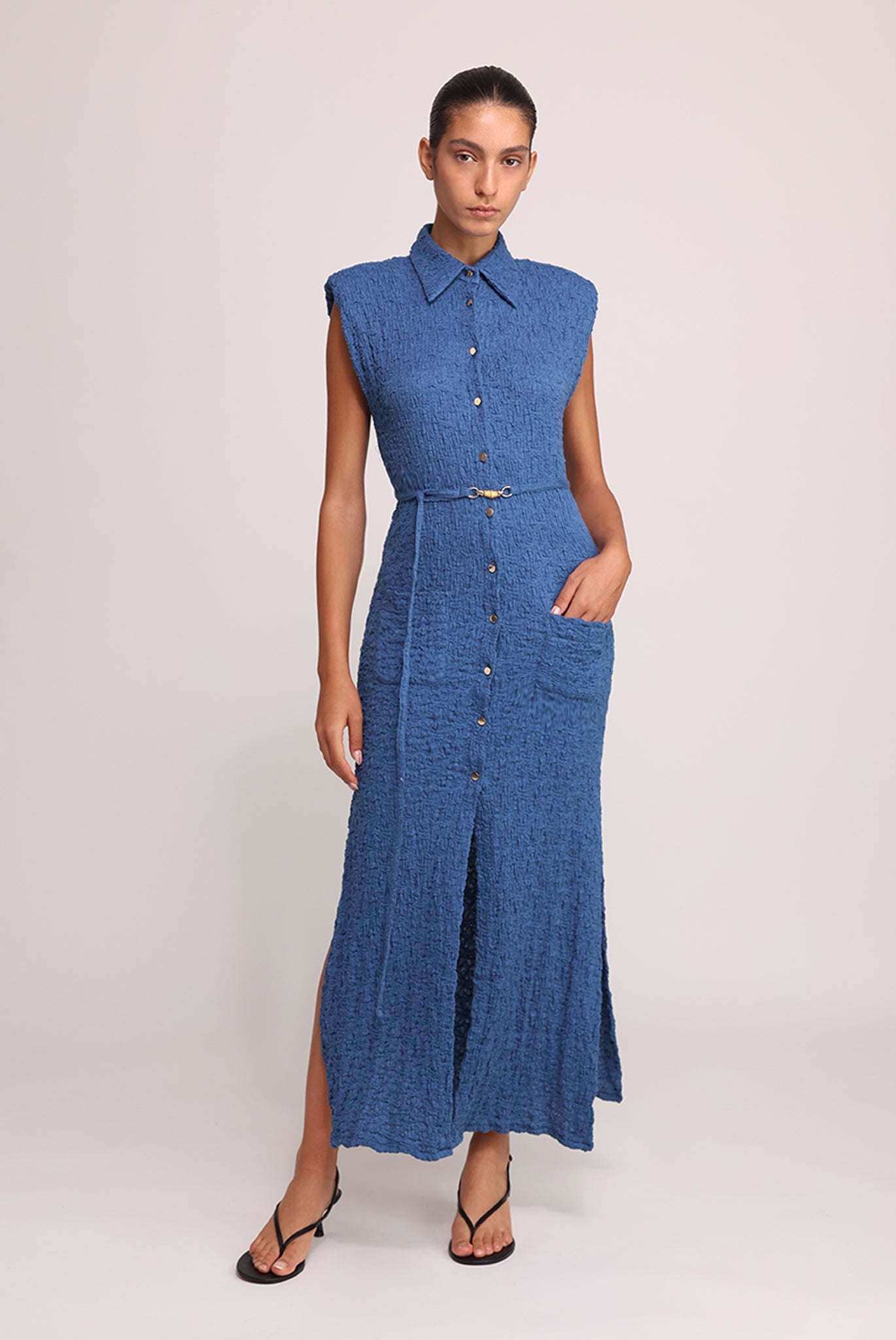 SABINA MUSAYEV - crinkled_knit_navy_summer_25