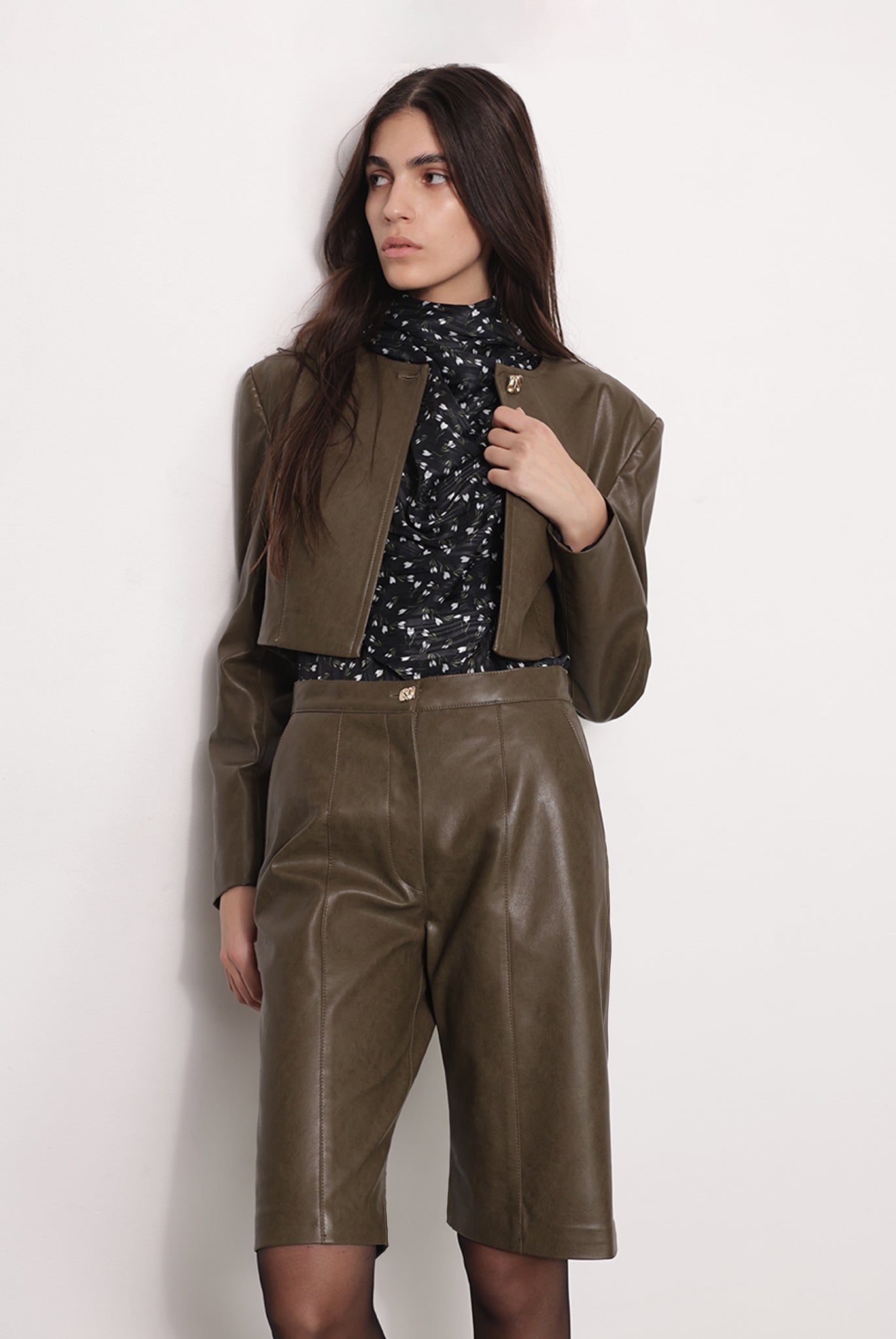 SABINA MUSAYEV - vegan_lether_dark_khaki_fw_25_26