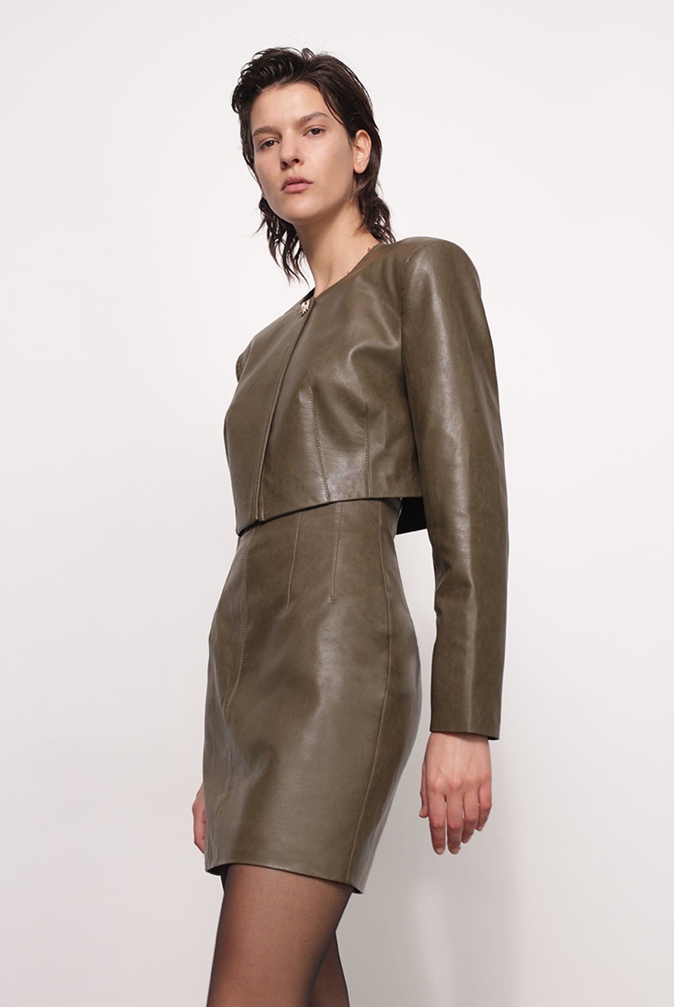 SABINA MUSAYEV - vegan_lether_dark_khaki_fw_25_26
