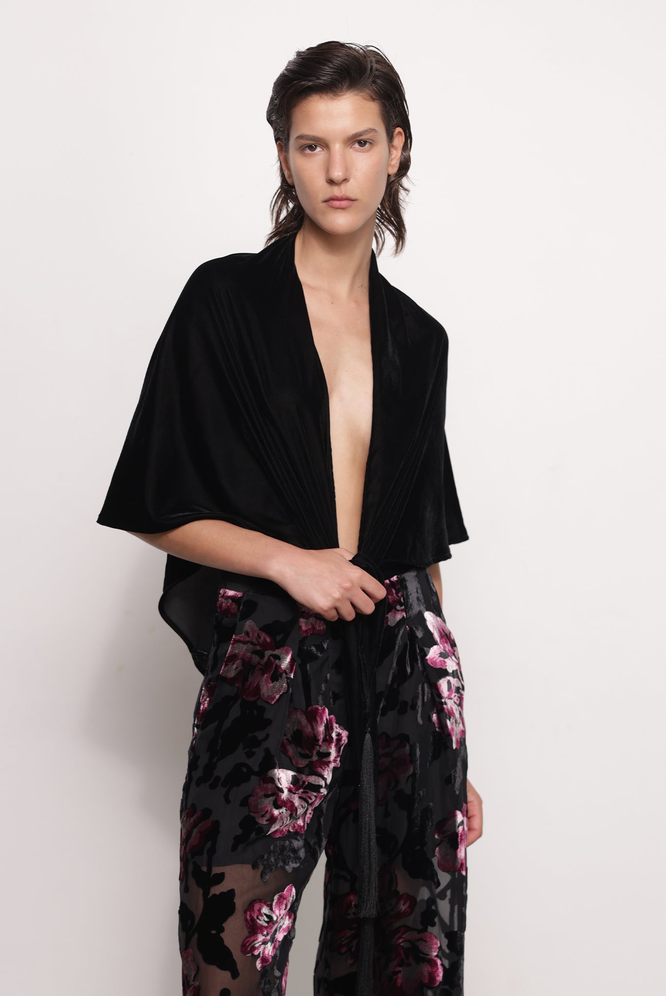 SABINA MUSAYEV - floral_devore_black_fw_25_26